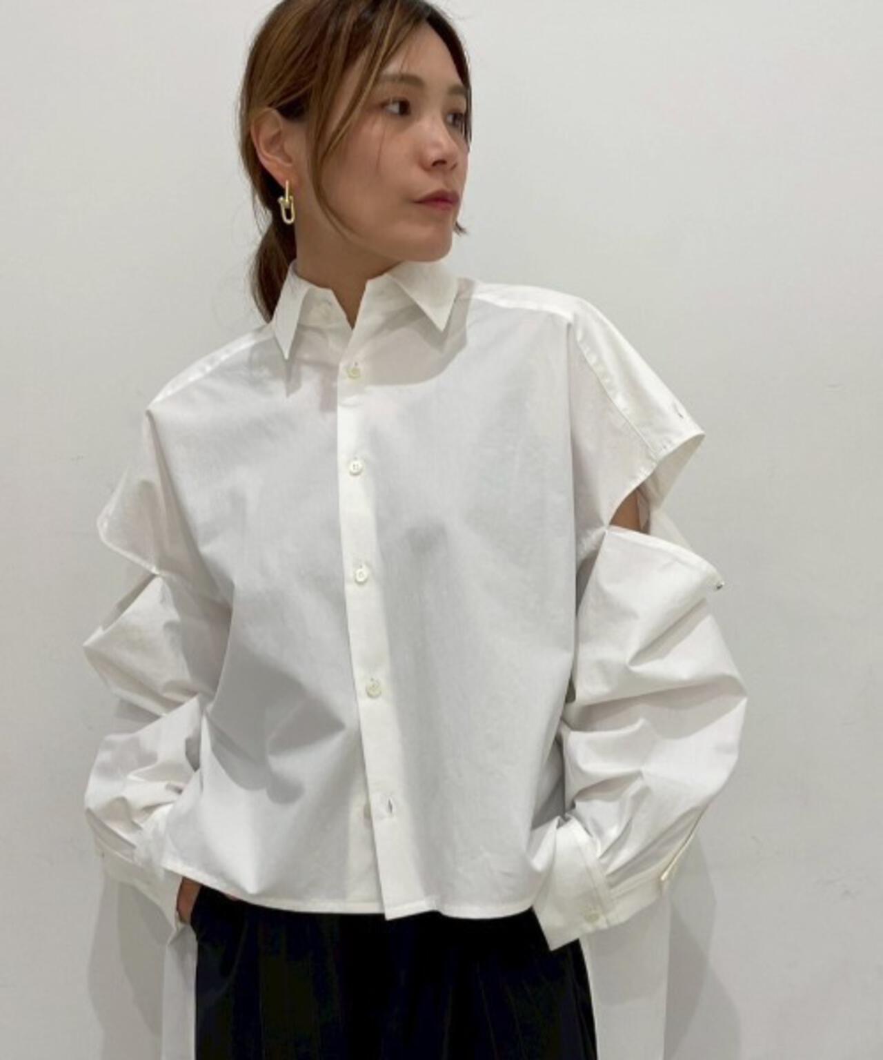 UJOH(ウジョー)　Slit sleeve 別注シャツ