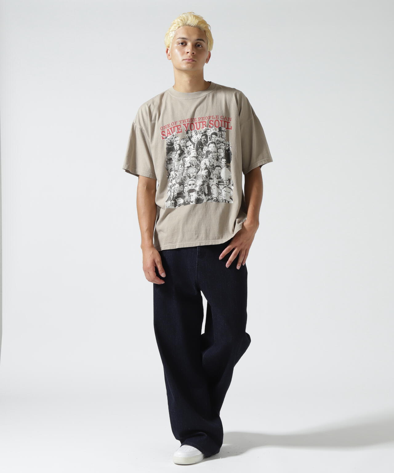 REMI RELIEF(レミレリーフ) 別注20/-天竺BIGサイズＴシャツ(SAVE YOUR)
