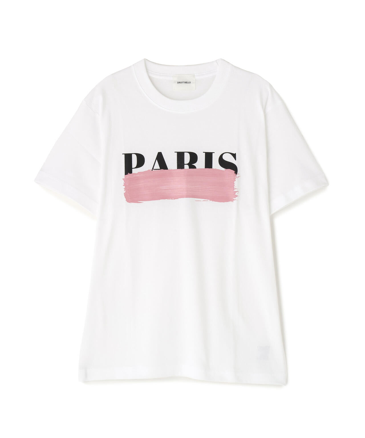 DROIT BELLO（ドロイトベロ）ピンクブラッシュPARIS Tシャツ