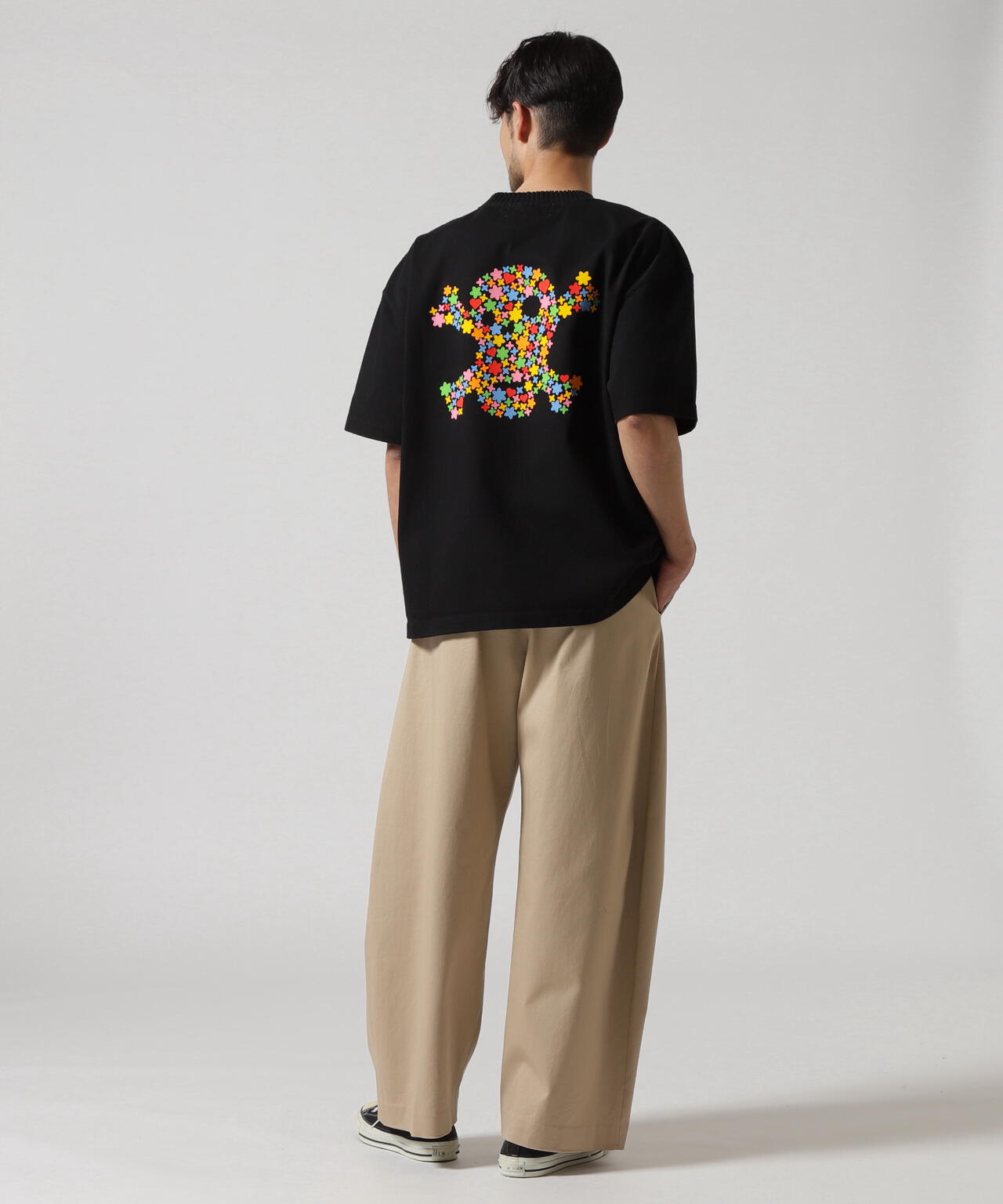 Perfect ribs(R)/パーフェクトリブズ/(Harvest)Flower Skull Short Sleeve T Shirts