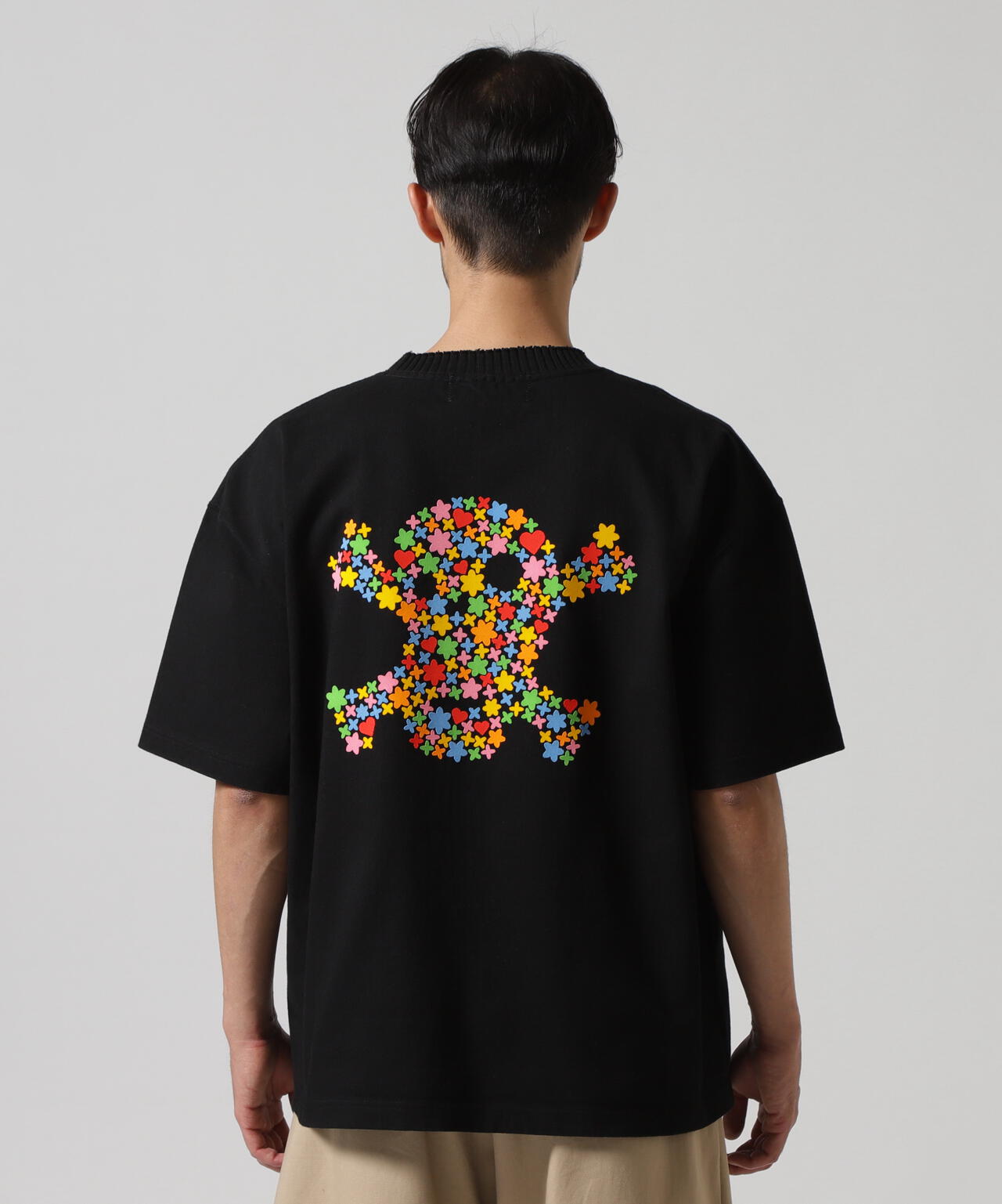 Perfect ribs(R)/パーフェクトリブズ/(Harvest)Flower Skull Short Sleeve T Shirts