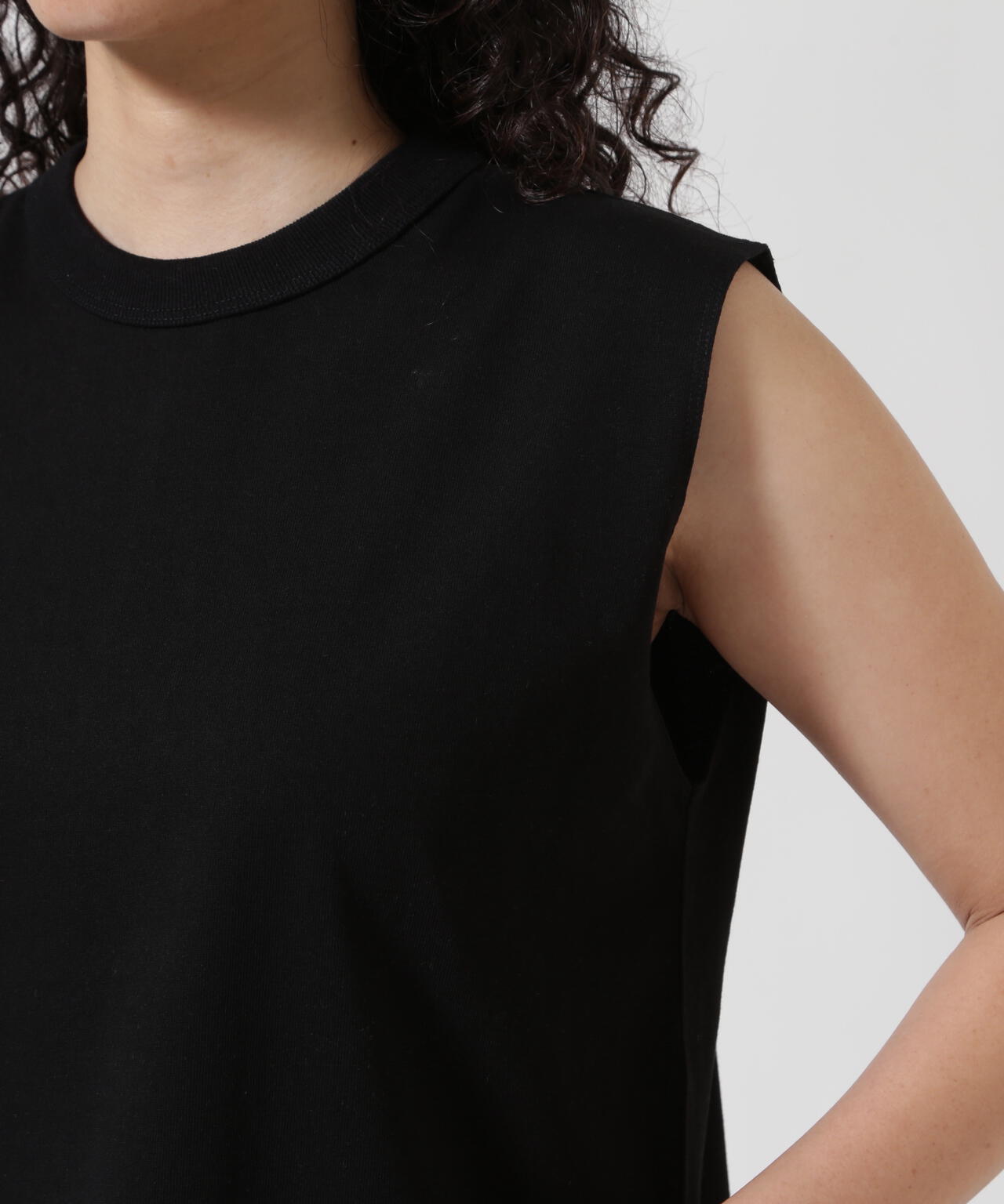 ATON (エイトン) 12/- AIR SPININNG / ROUND HEM TANKTOP