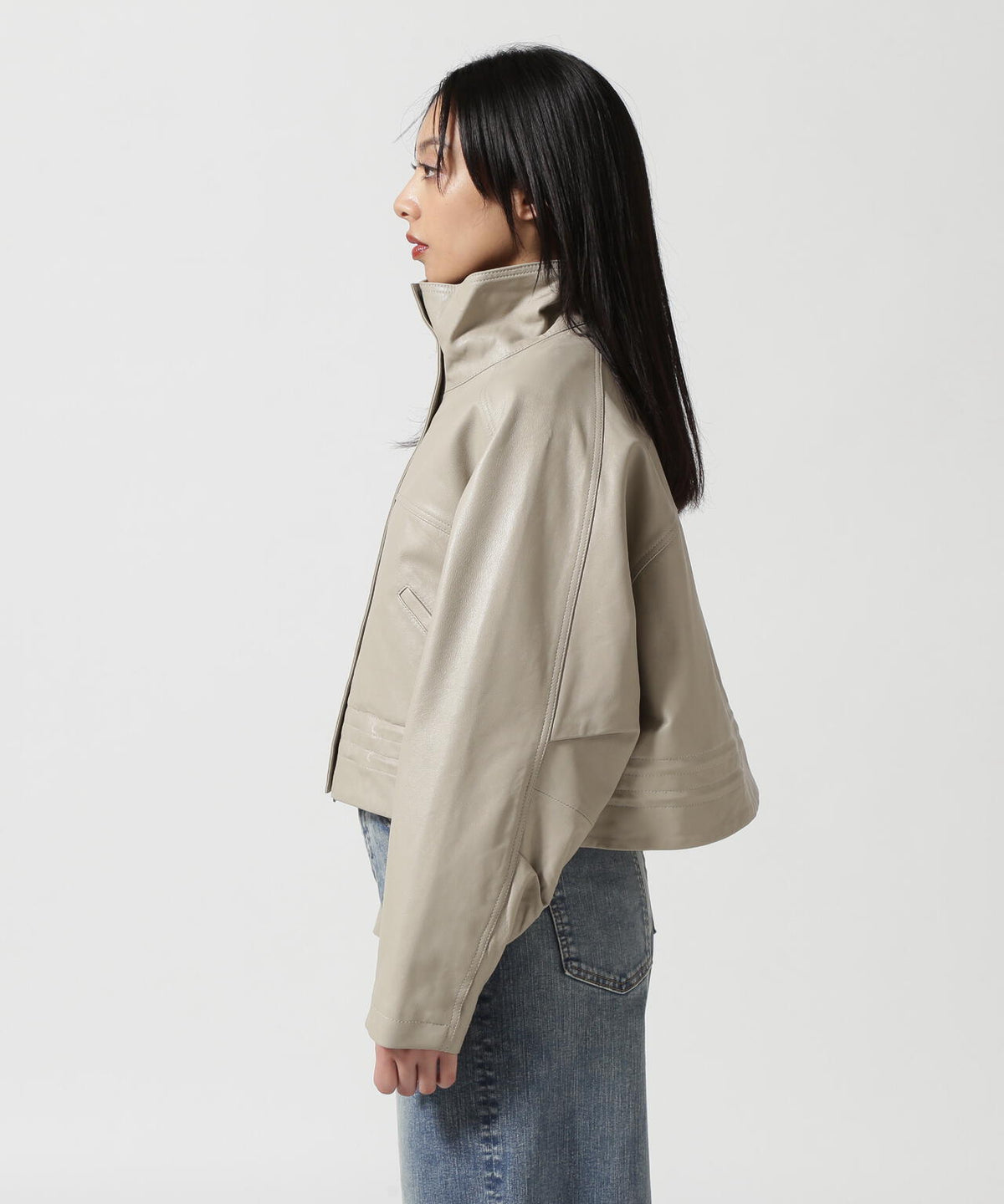 NCB neat caprice brand(エヌシービーニートカプリスブランド) WOMENS SHEEP STAND JACKET
