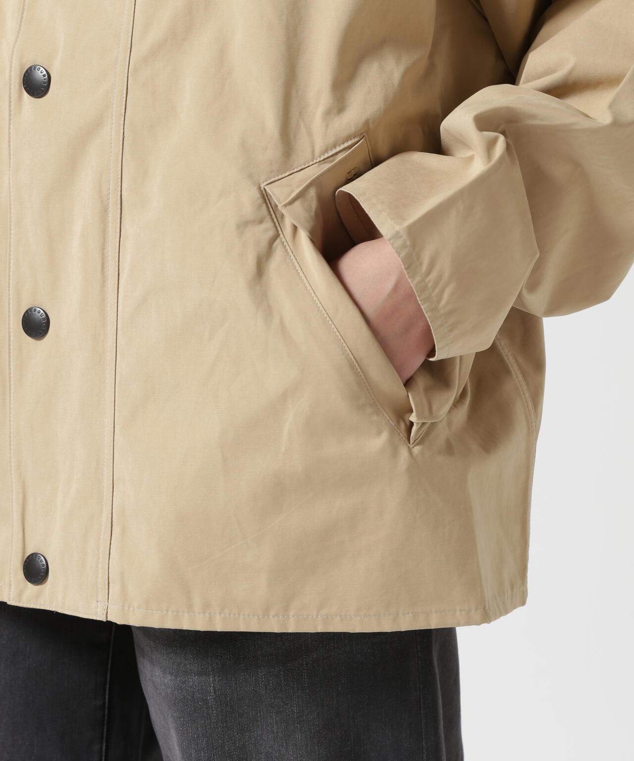 Barbour（バブアー）TRANSPORT / トランスポート/ピーチスキン コットン ショートレングスブルゾン