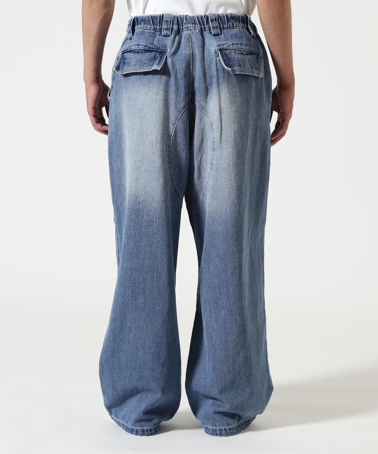 RENOVA（レノバ）BIKER DENIM EASY PANTS