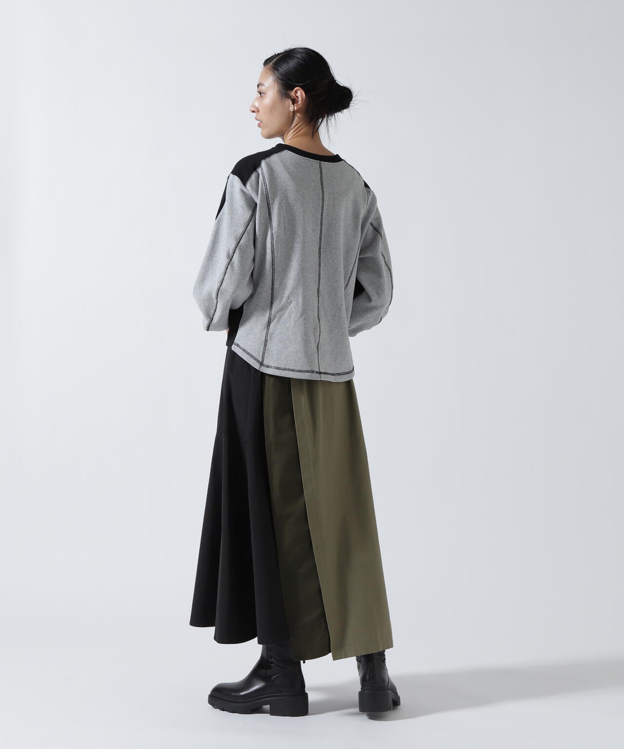 Risley(リズレー) 別注ベルト付アシンメトリーフレアスカート