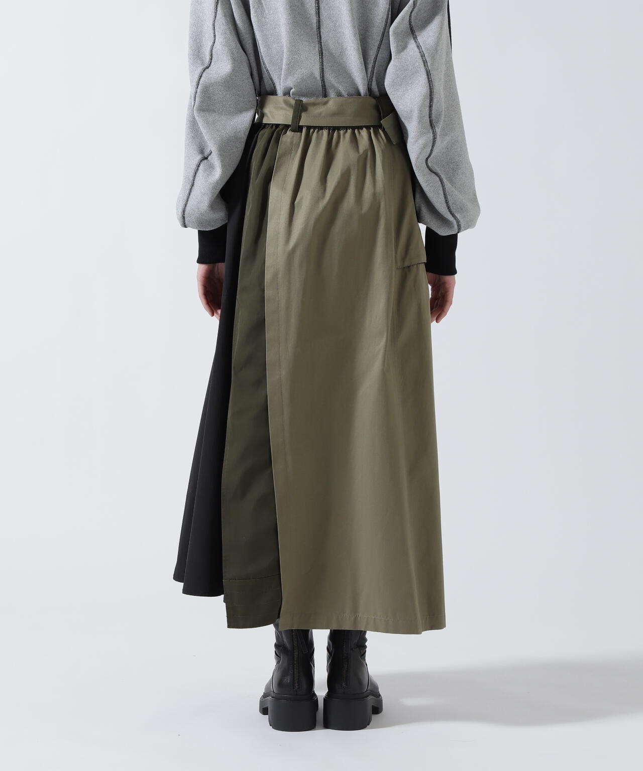 Risley(リズレー) 別注ベルト付アシンメトリーフレアスカート
