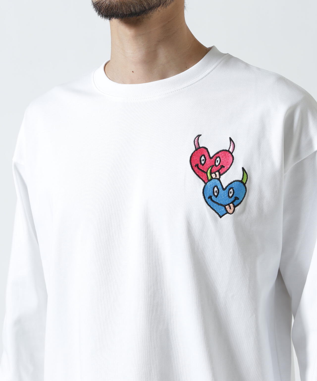 maxsix(マックスシックス）DOUBLE HERT L/S TEE
