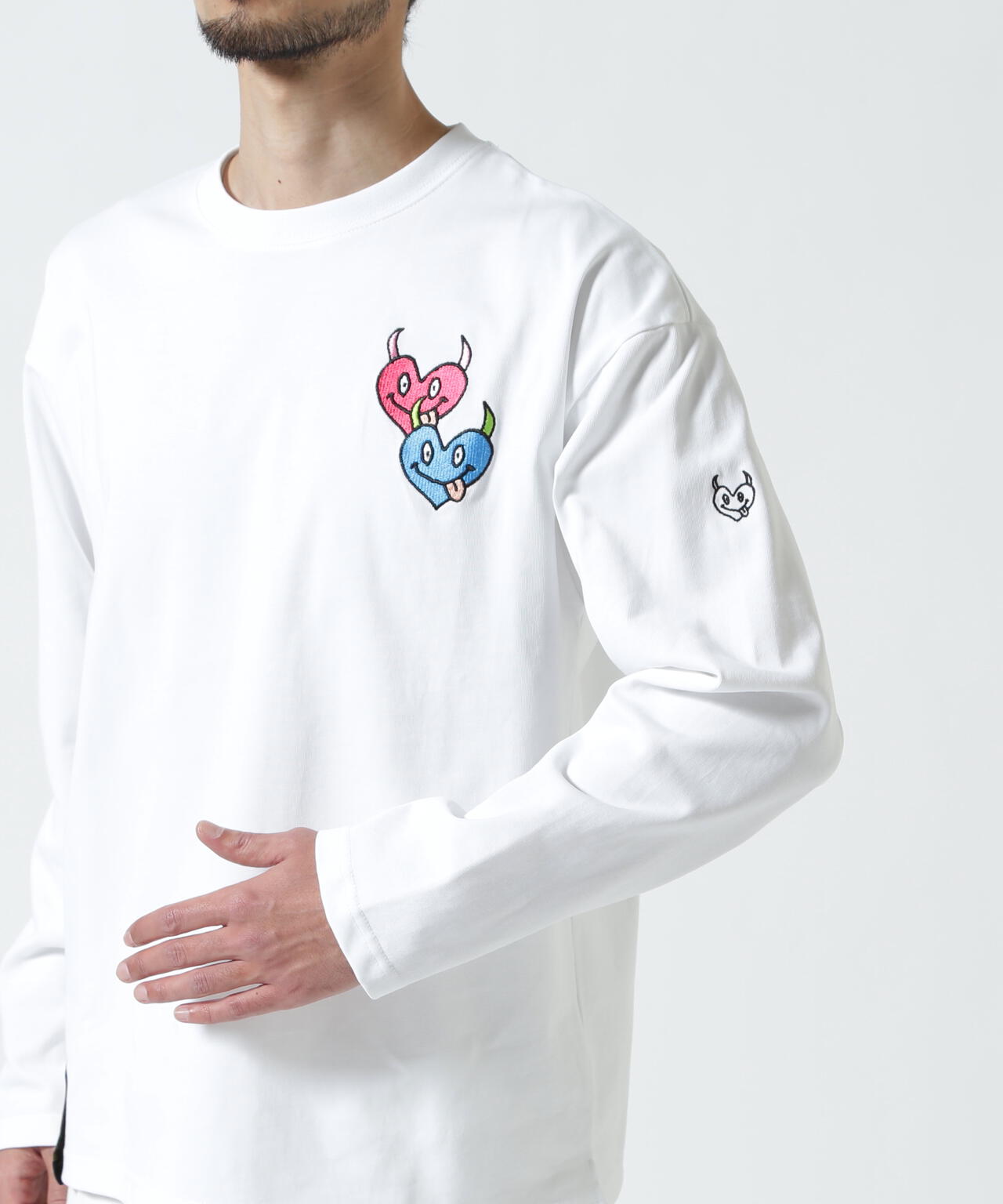 maxsix(マックスシックス）DOUBLE HERT L/S TEE