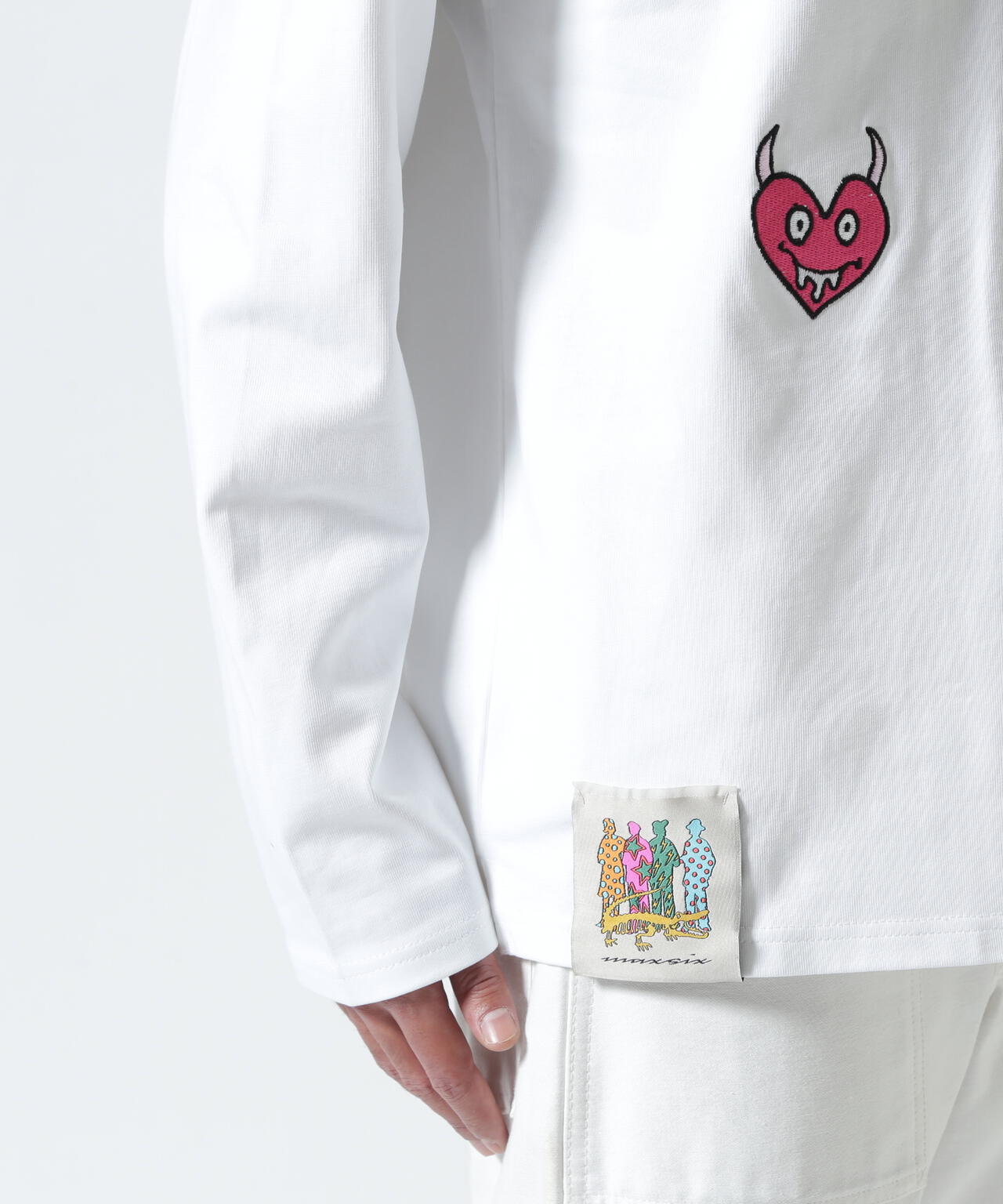maxsix(マックスシックス）MALTI HEART L/S TEE