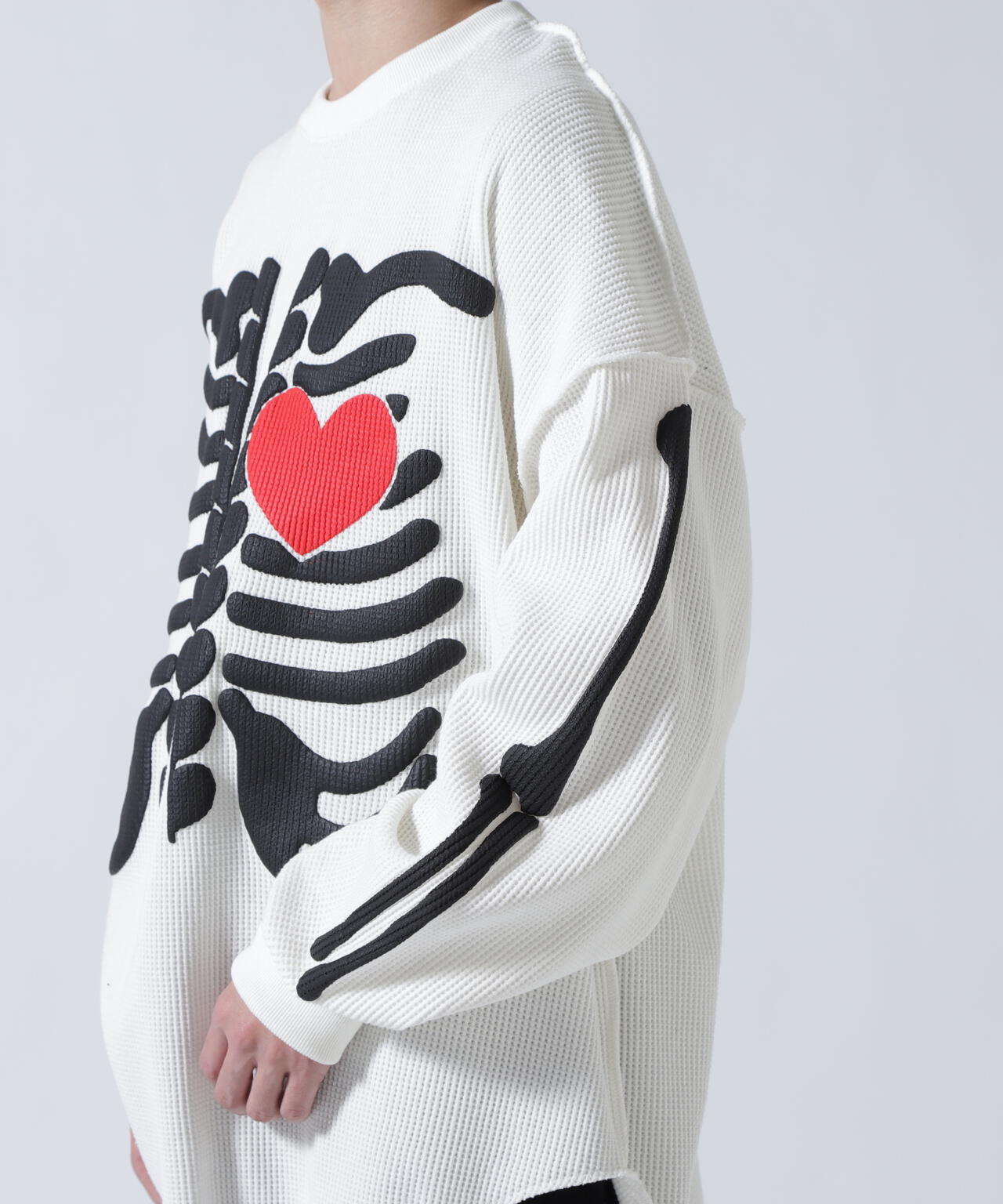 DISCOVERED(ディスカバード) 別注BONE WAFFLE LONG SLEEVE TEE