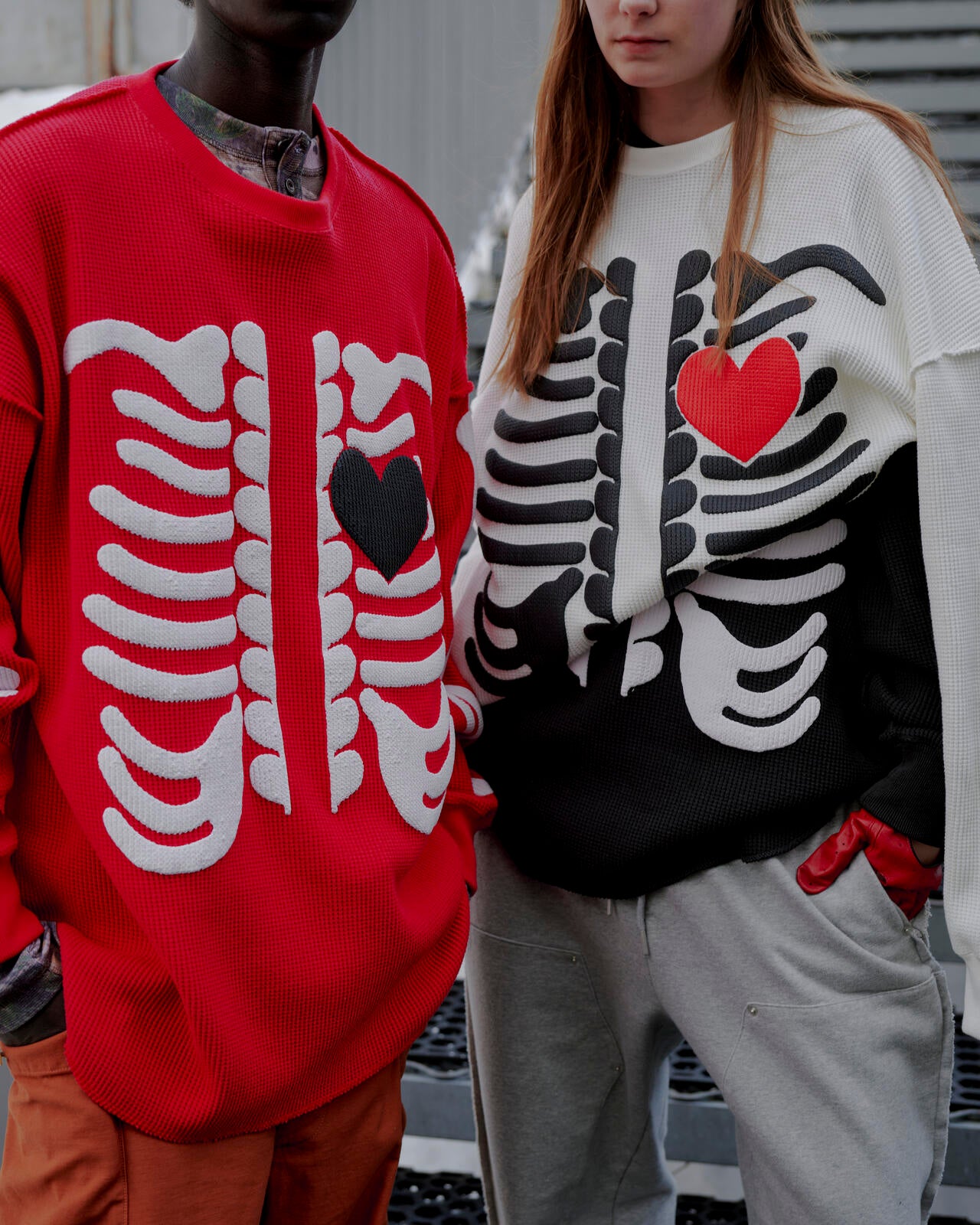 DISCOVERED(ディスカバード) 別注BONE WAFFLE LONG SLEEVE TEE