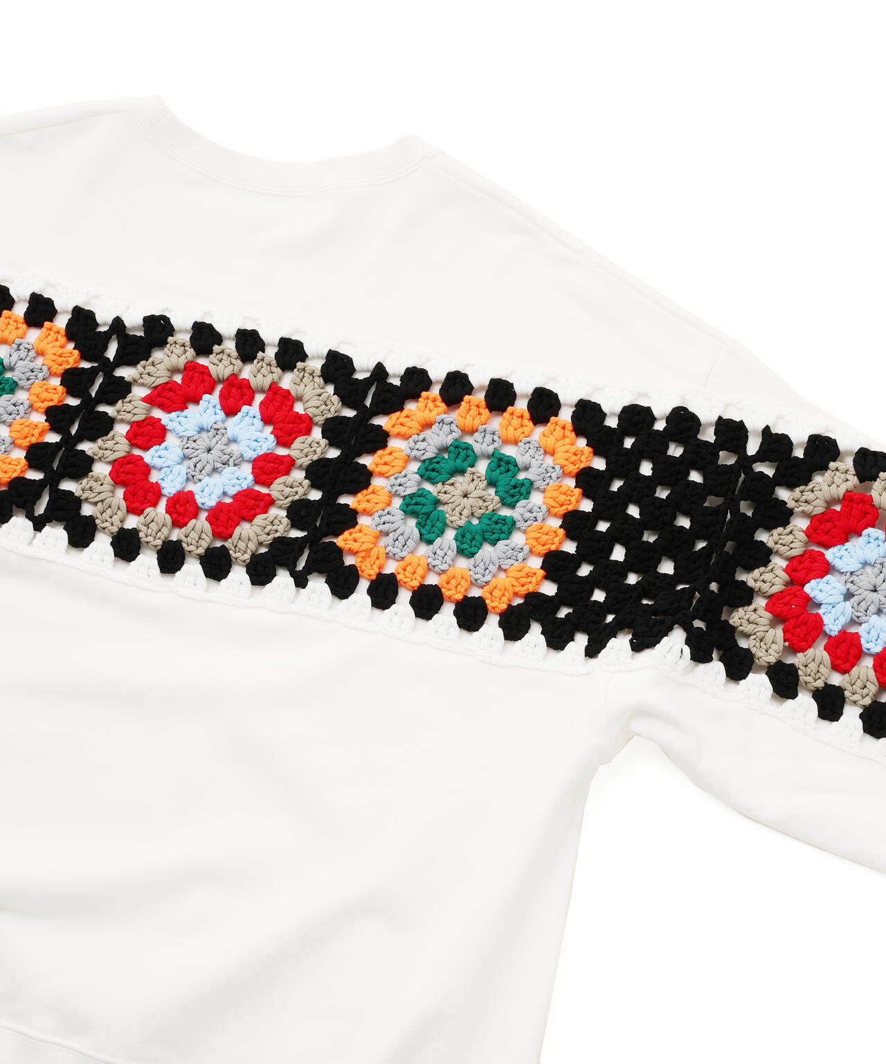 DISCOVERED(ディスカバード) 別注 CROCHET SLEEVE SWEAT WOMEN