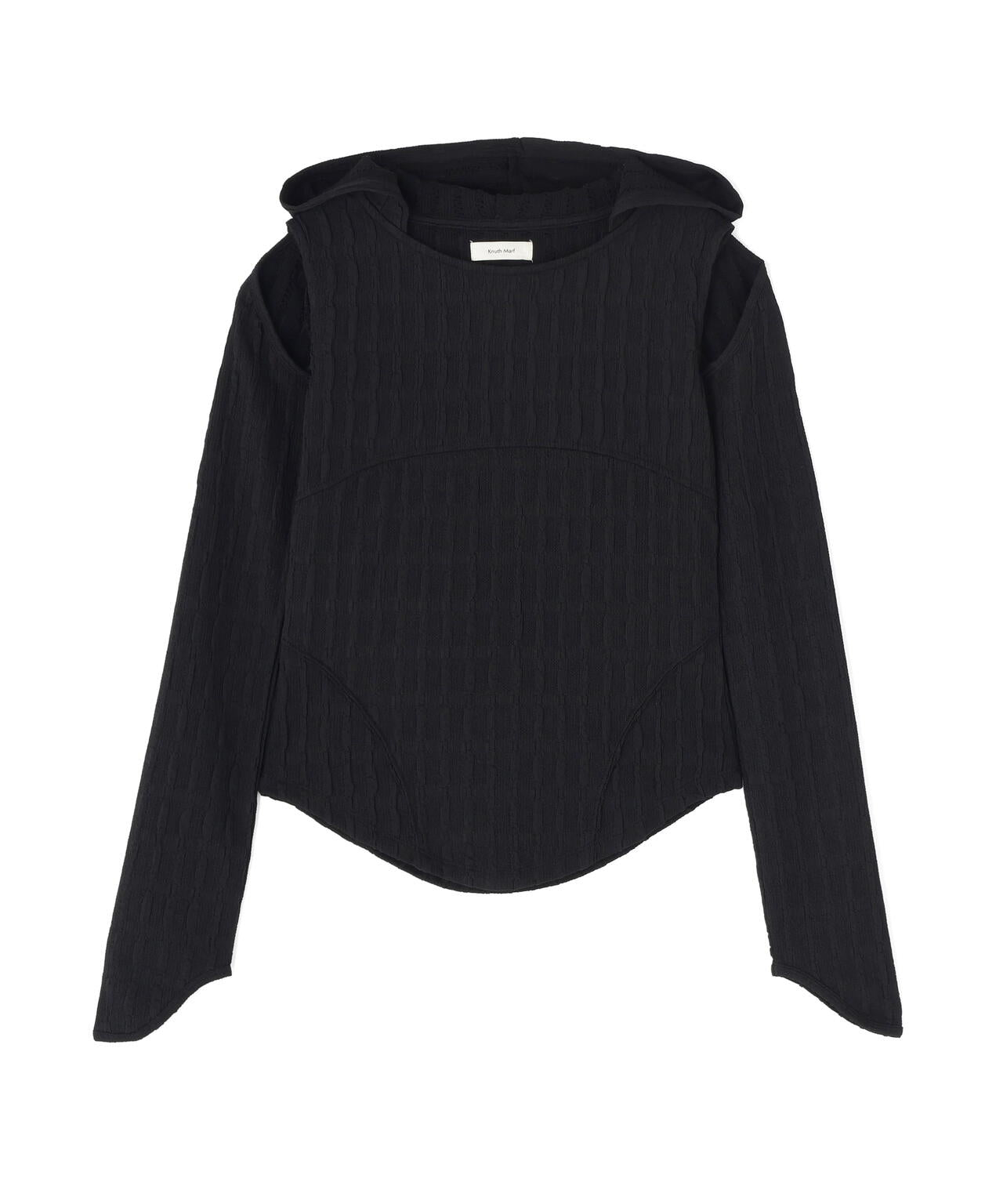 Knuth Marf（クヌースマーフ）hooded jacquard top