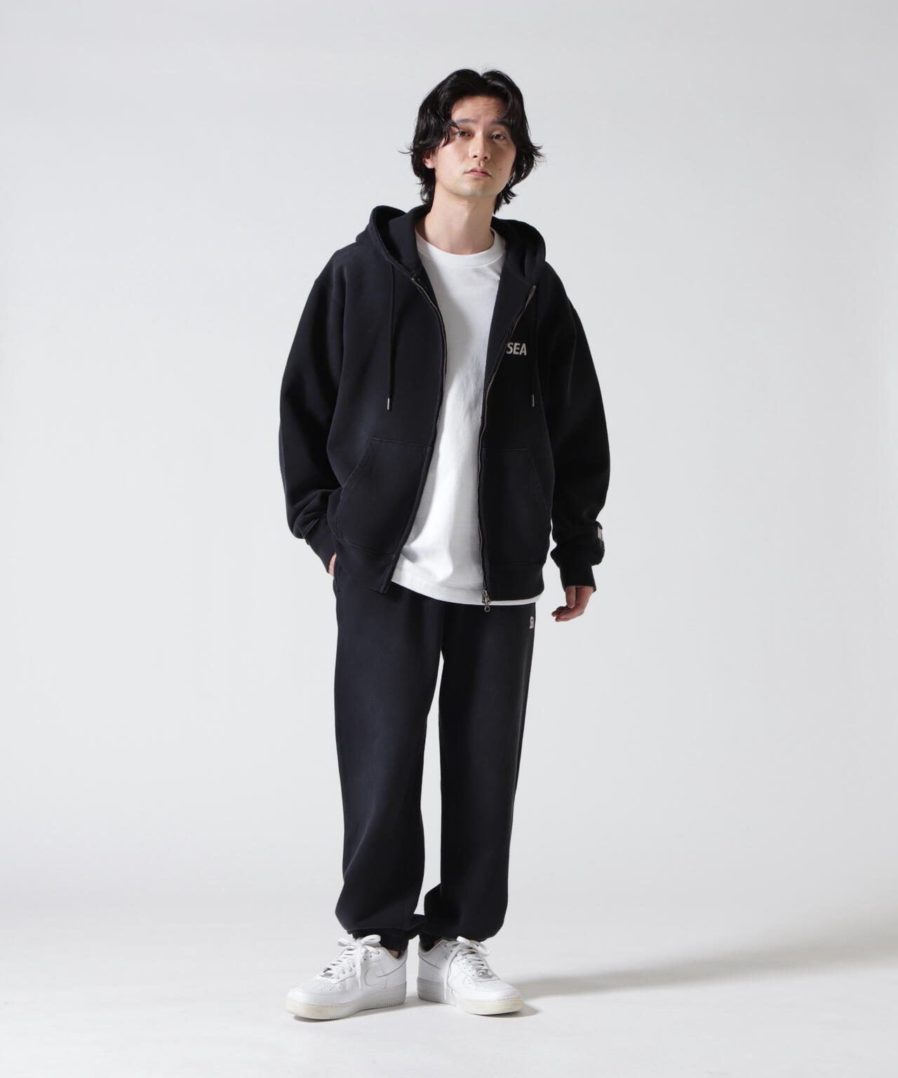 WIND AND SEA（ウィンダンシー）SULFUR DYEING LOGO ZIP SWEATSHIRT
