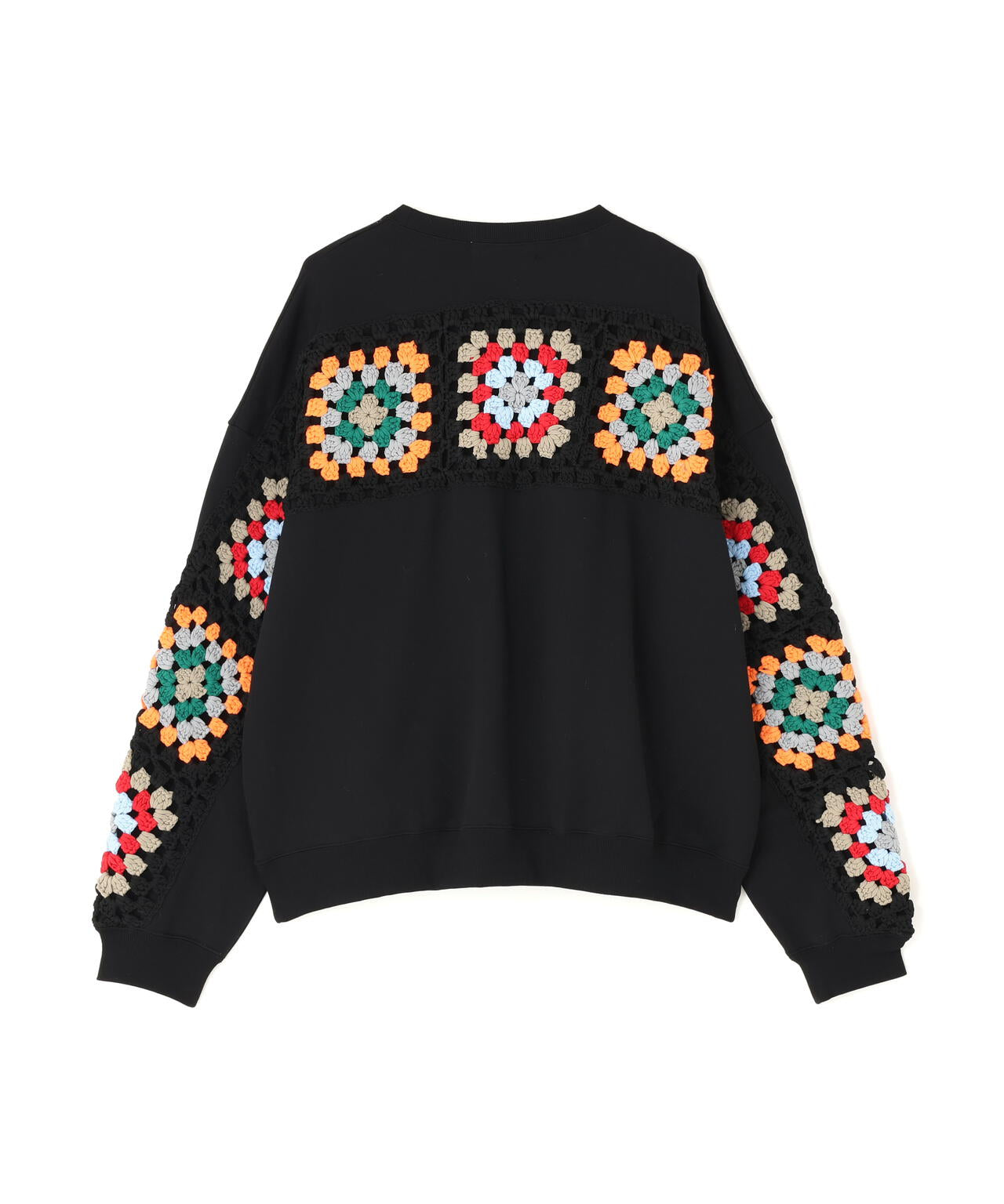 DISCOVERED(ディスカバード) 別注CROCHET SLEEVE SWEAT(UNISEX)