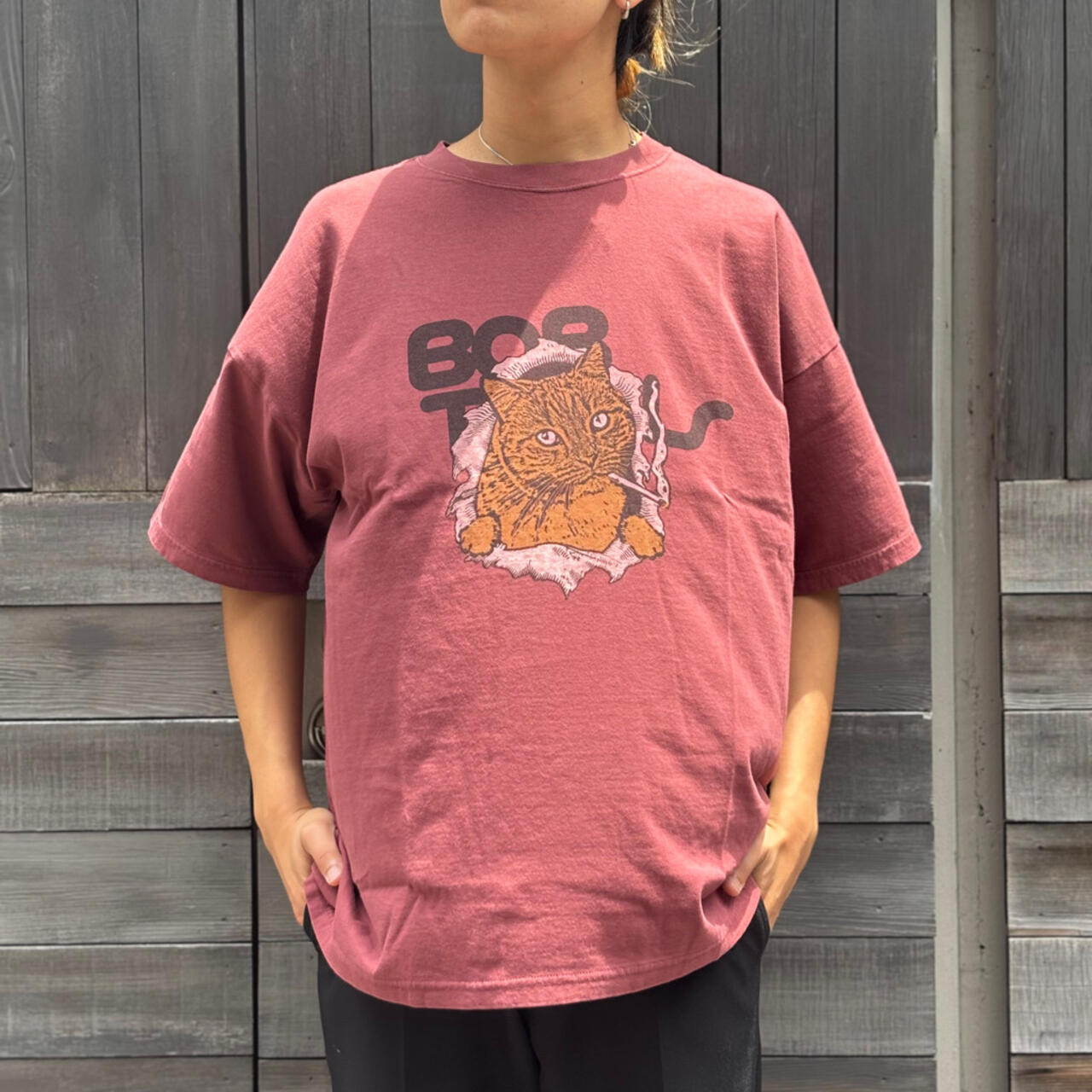 REMI RELIEF(レミレリーフ) 別注20/-天竺BIGサイズTシャツ（BOB)