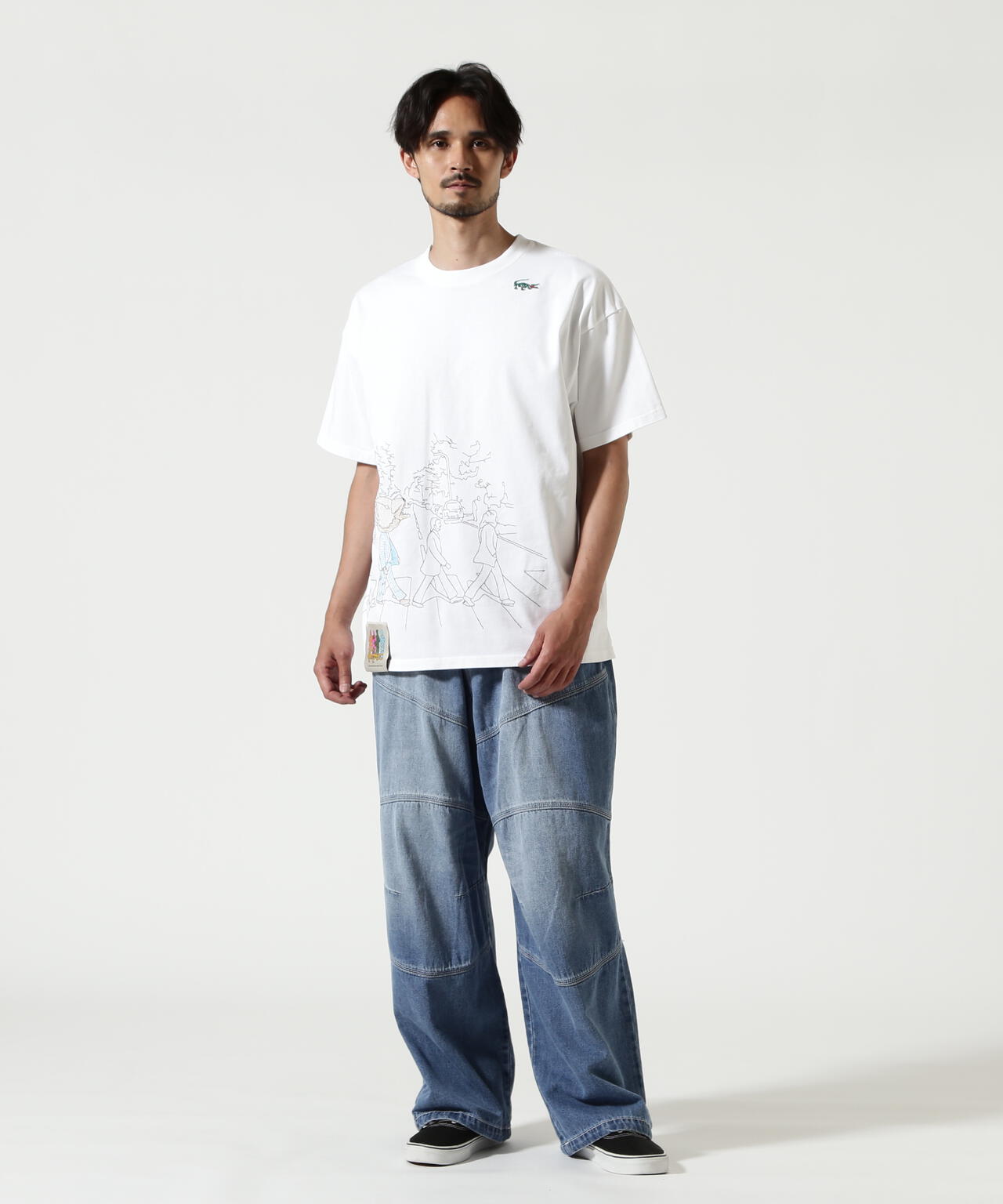 maxsix(マックスシックス) ABBEY ROAD EMBROIDERY TEE