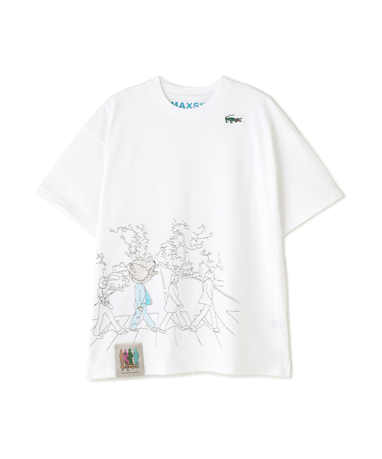 maxsix(マックスシックス) ABBEY ROAD EMBROIDERY TEE