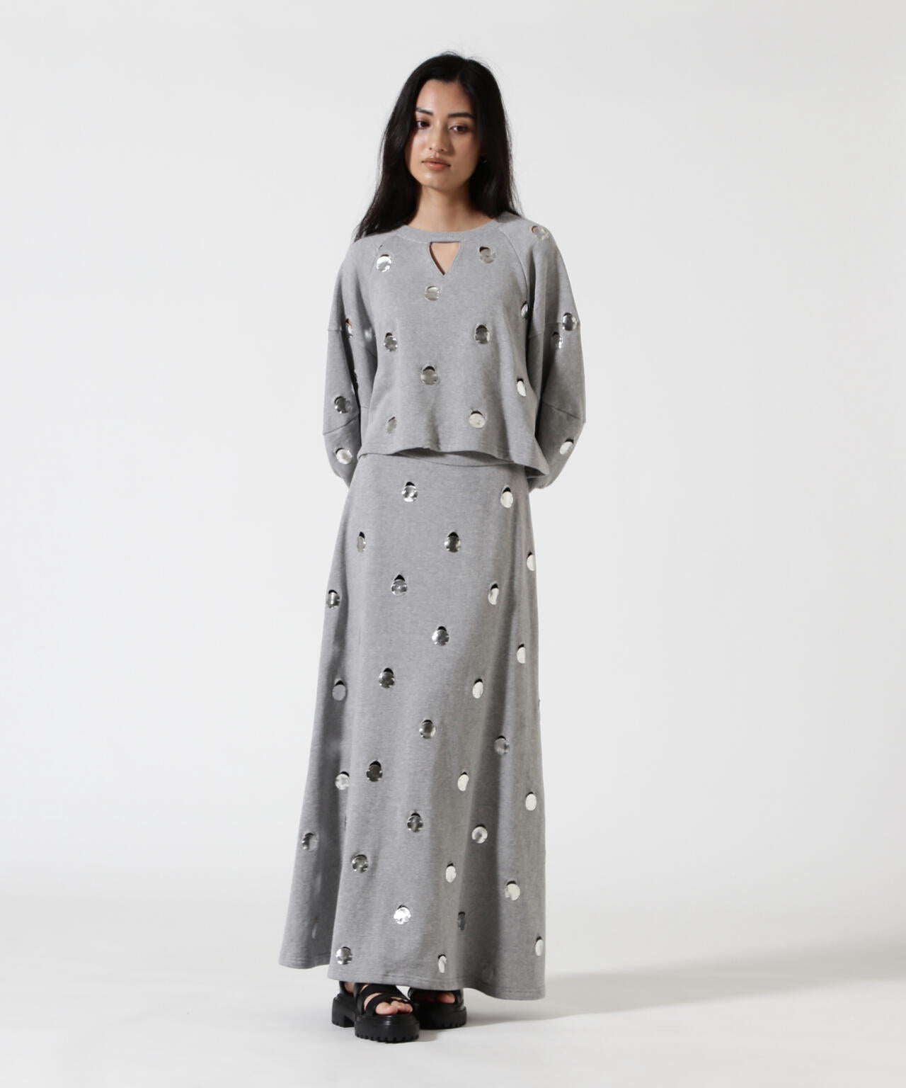 RUMCHE(ラムシェ) 別注DOT MIRROR SWEAT