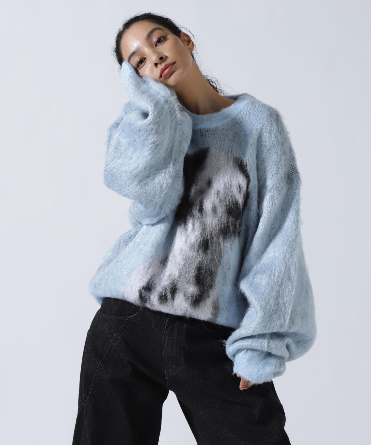 Knuth Marf（クヌースマーフ）dalmatian shaggy knit(unisex)