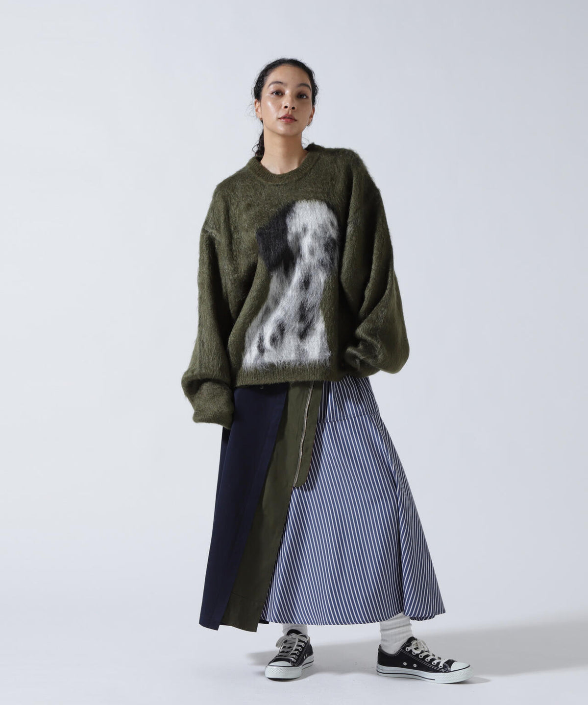 Knuth Marf（クヌースマーフ）dalmatian shaggy knit(unisex)