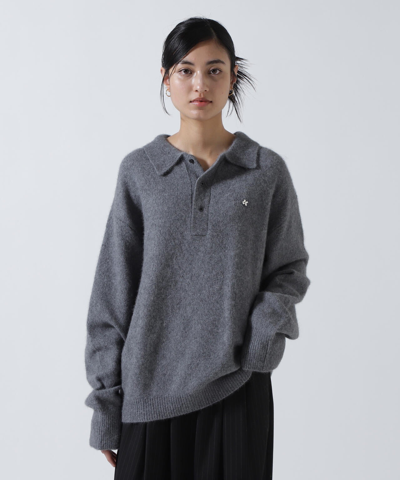 Knuth Marf（クヌースマーフ）fox over polo-neck knit