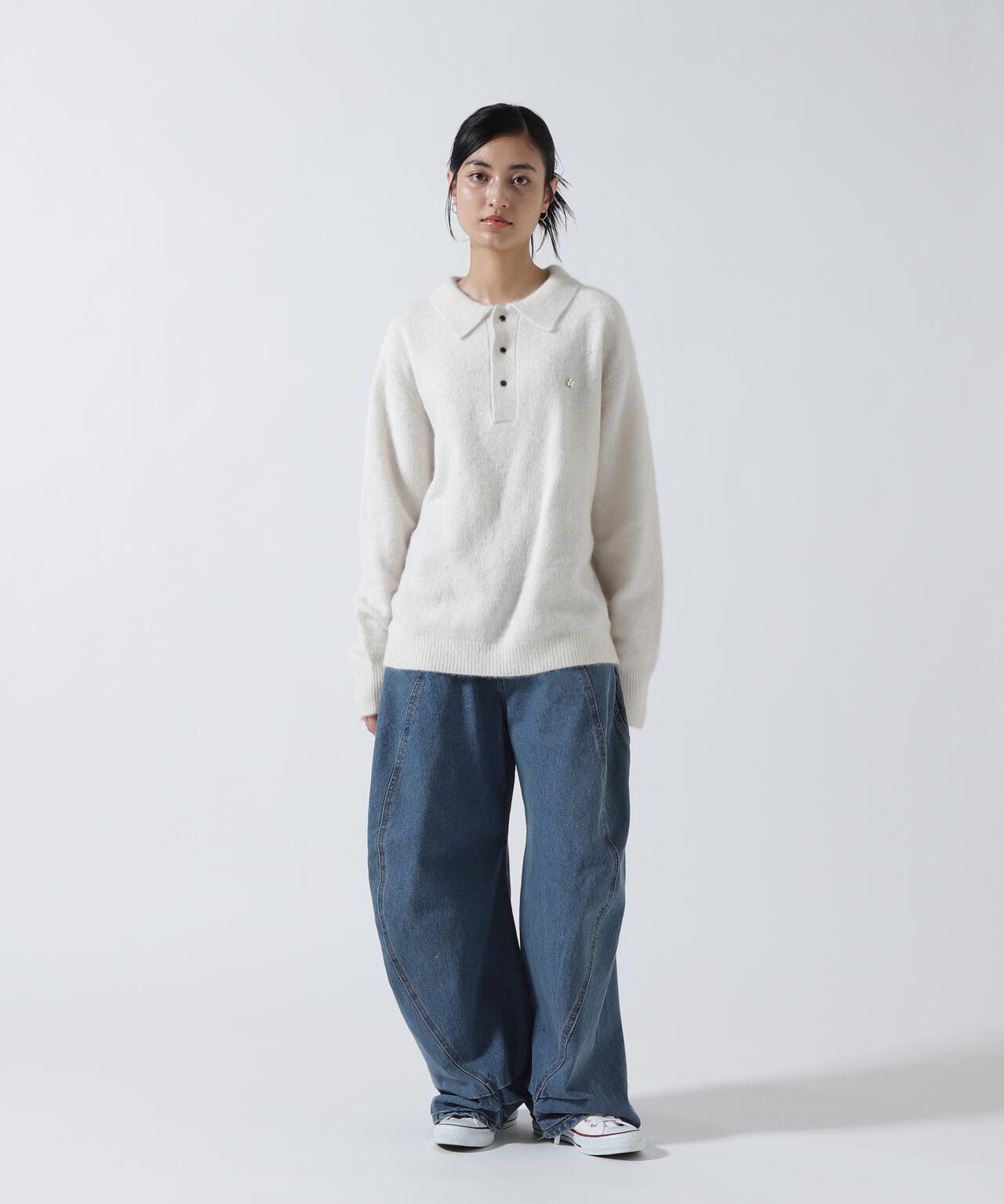 Knuth Marf（クヌースマーフ）fox over polo-neck knit