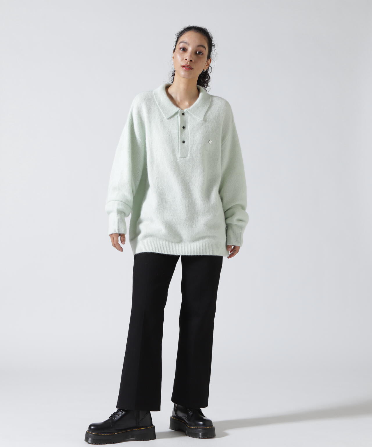 Knuth Marf（クヌースマーフ）fox over polo-neck knit