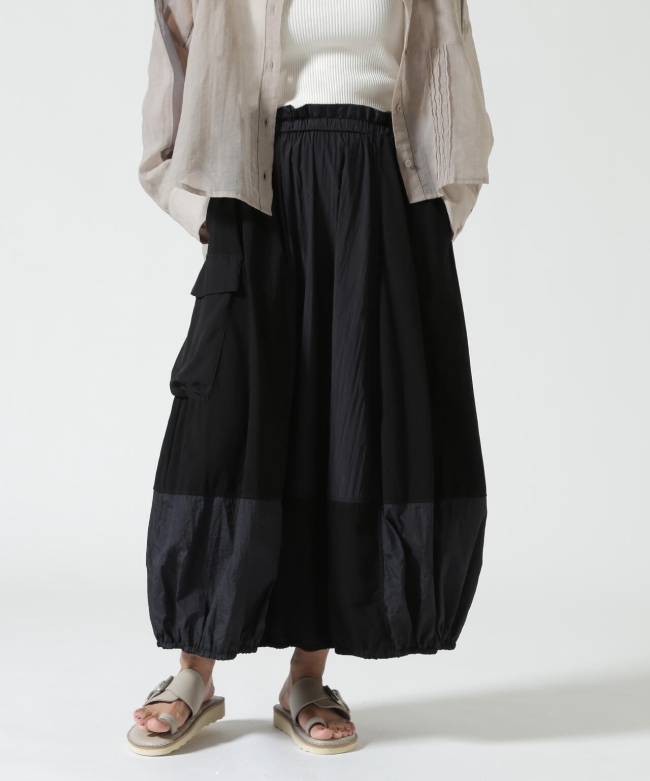 AULA AILA（アウラ アイラ）別注COCOON LAYERED SKIRT