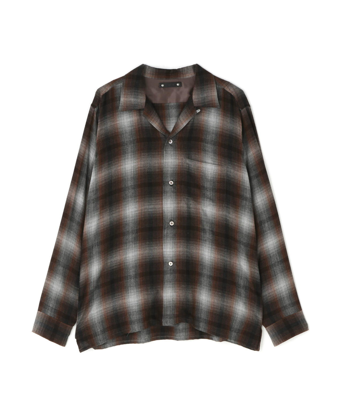MINEDENIM（マインデニム） T.Rayon Ombre Open Collar Shirt