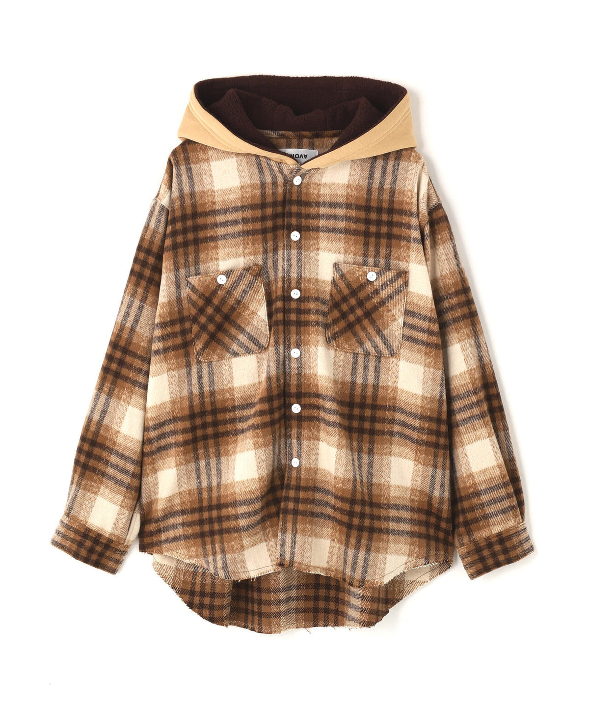 RENOVA（レノバ） FOODY SHAGGY SHIRTS / フーディー シャギー チェックシャツ