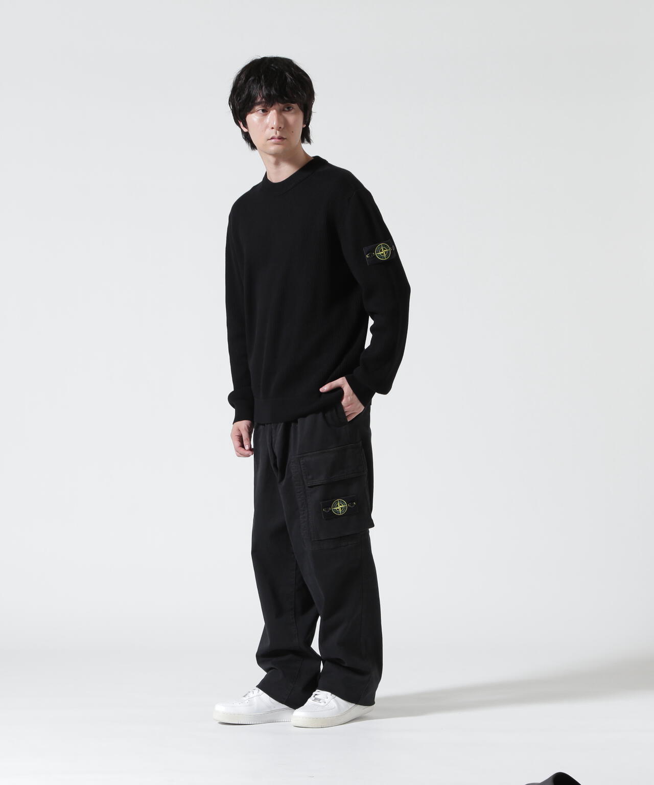 STONE ISLAND（ストーンアイランド） RIBBED SOFT ORGANIC COTTON