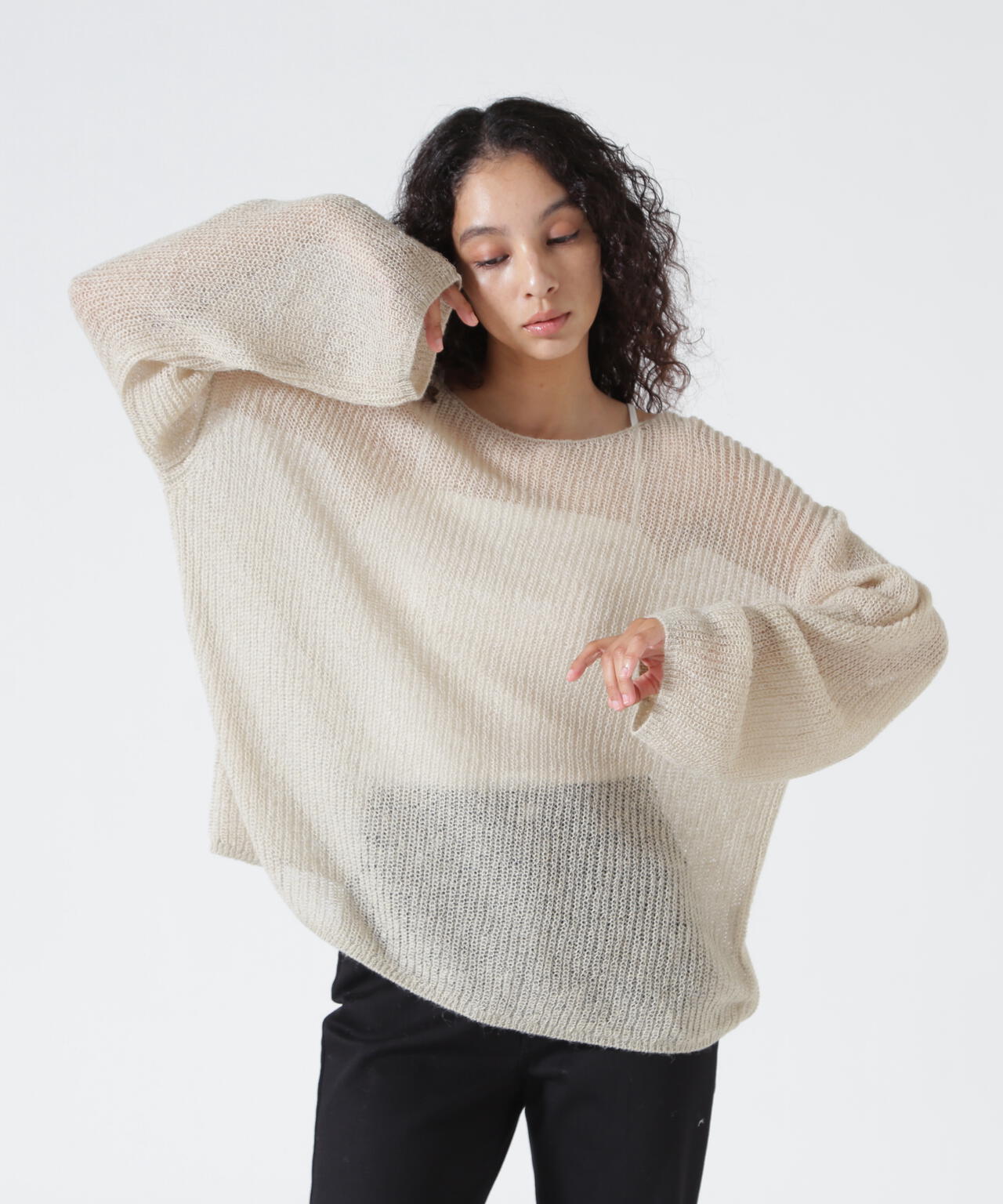 YENN（イエン）SHEER MOHAIR KNIT PO /Y263-91101