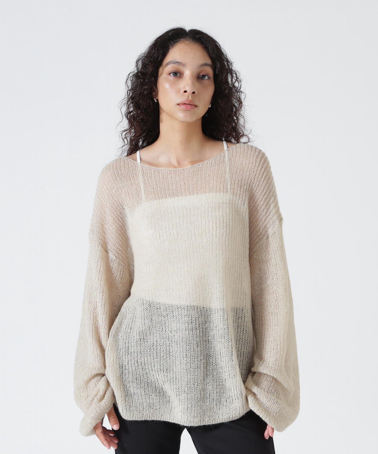 YENN（イエン）SHEER MOHAIR KNIT PO /Y263-91101