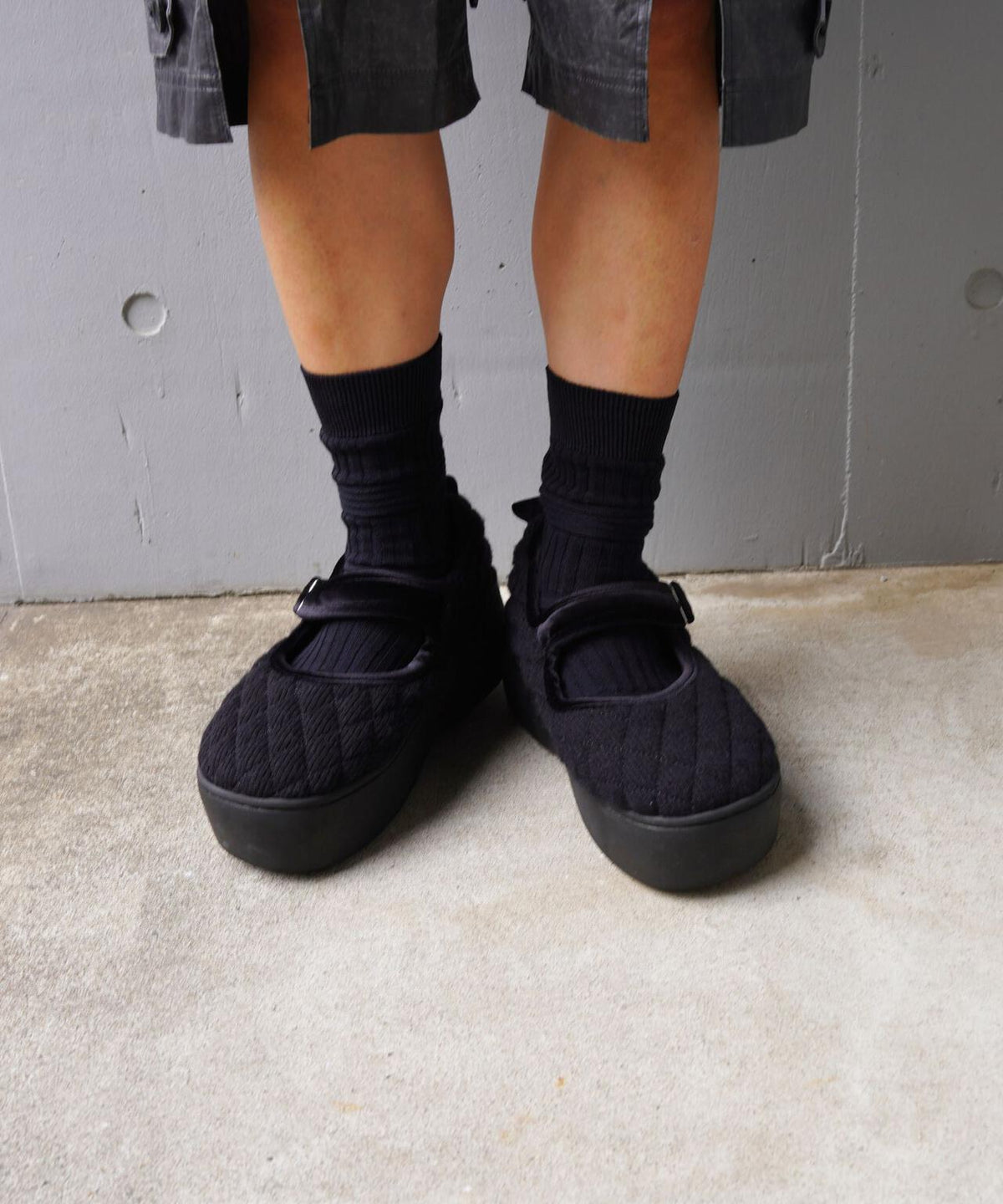 ODAKHA（オダカ）ODAKHAｘSUBU/ mary jane quilting  platform shoes