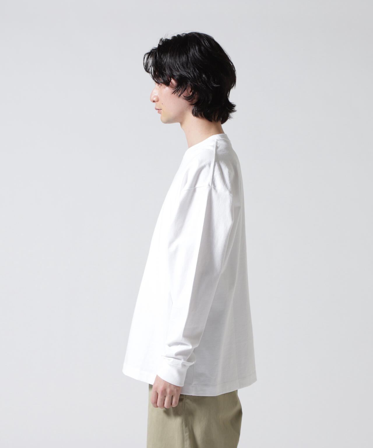ATON (エイトン)12/- AIR SPINNING | LOOSE FIT LONG SLEEVE T-SHIRT