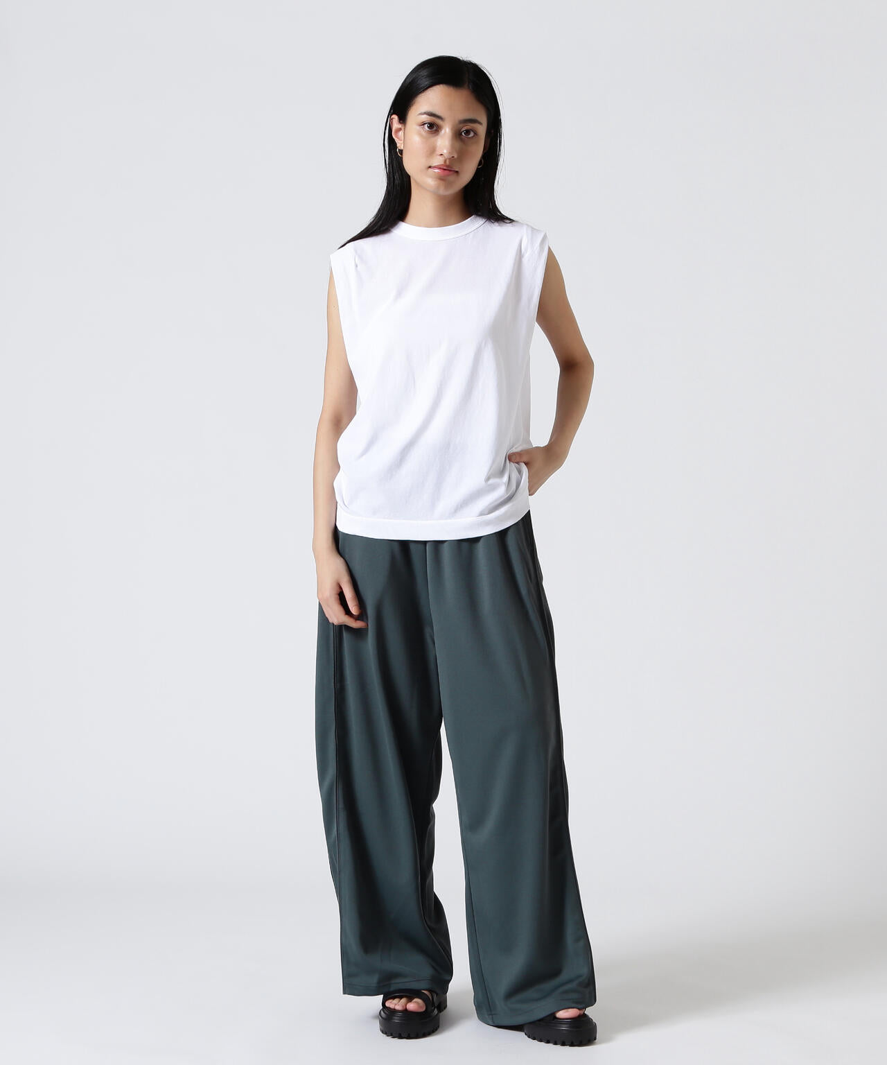 ATON (エイトン) FRESCA SINGLE JERSEY /TANK TOP