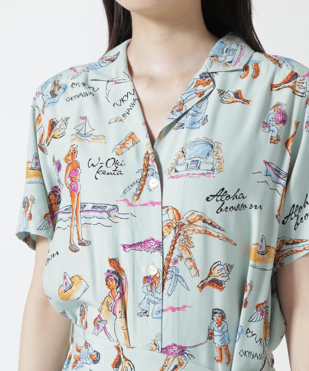 Aloha Blossom/アロハ ブロッサム/RYUKYU SOUVENIR DRESS MINT
