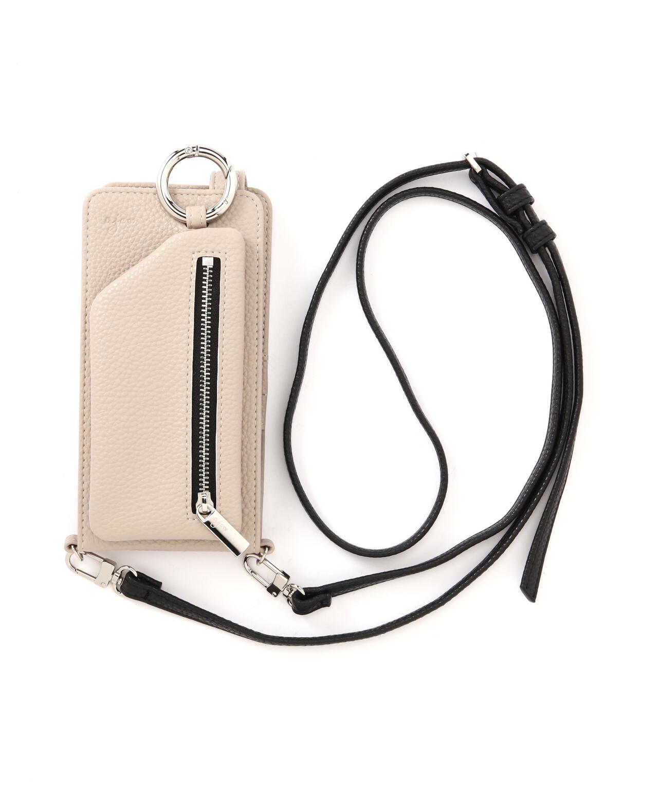 ajew/エジュー/【ひも付き マルチ対応 Mサイズ】zipphone case shoulder