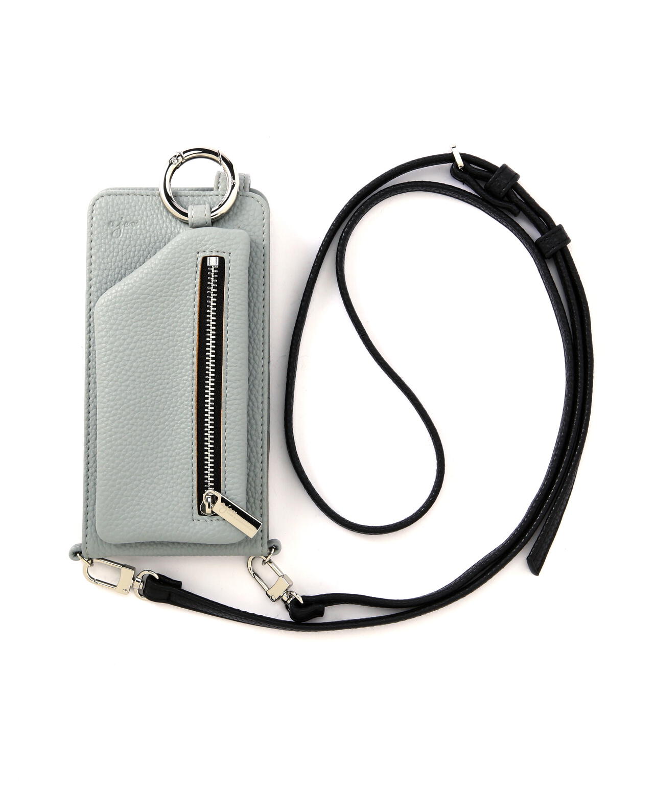 ajew/エジュー/【ひも付き マルチ対応 Mサイズ】zipphone case shoulder