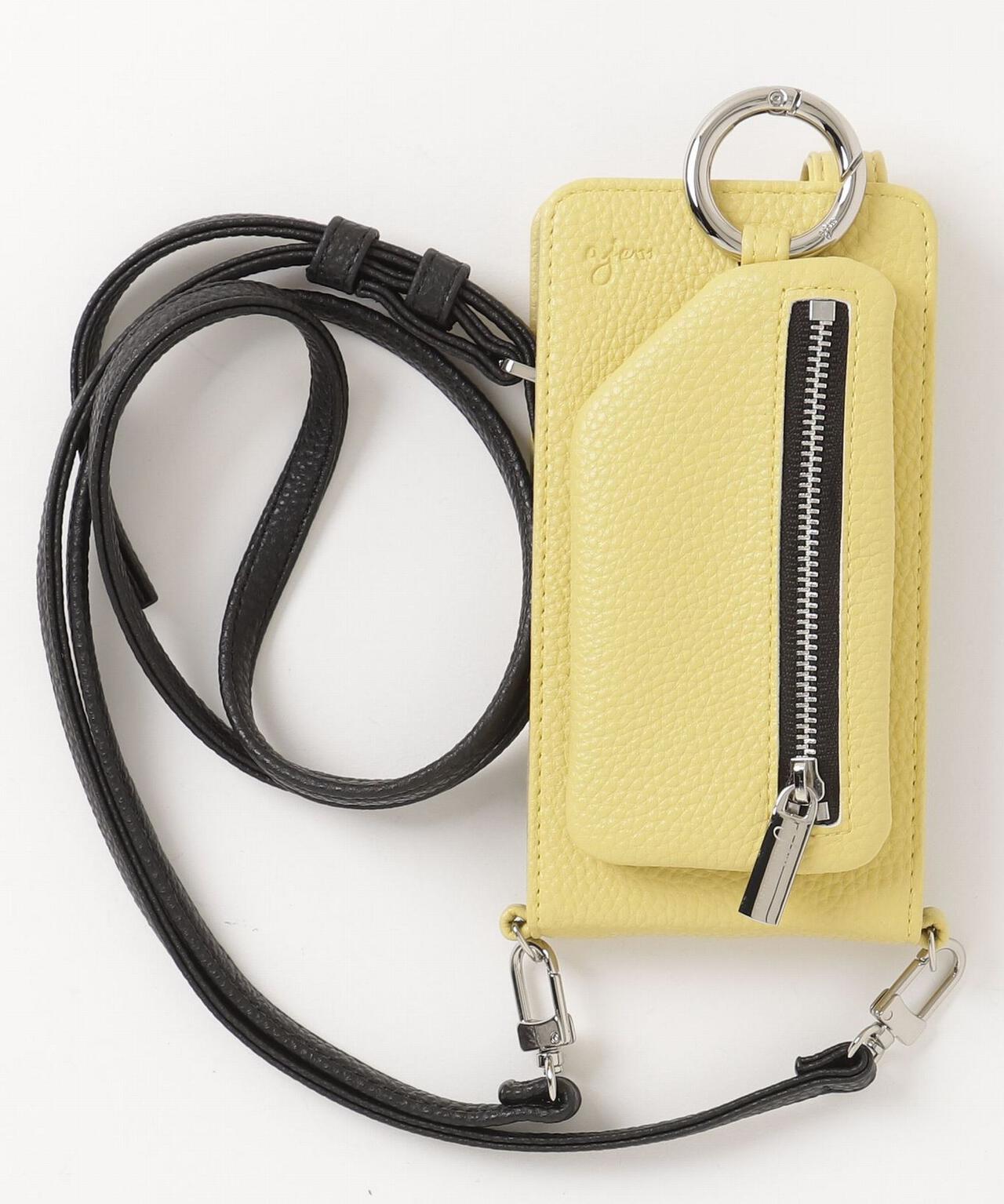 ajew/エジュー/【ひも付き マルチ対応 Sサイズ】 zipphone case shoulder