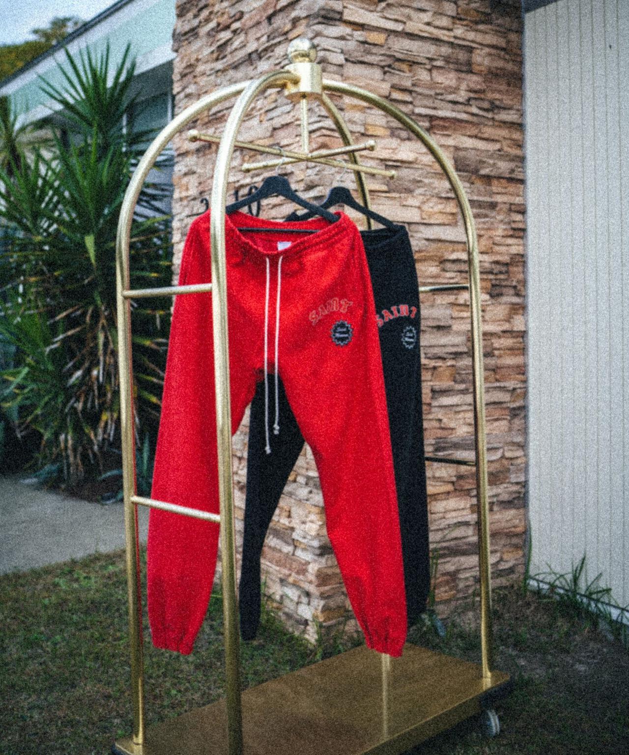 SAINT MICHAEL/セント マイケル/SWT PANTS/ARCH SAINT/RED