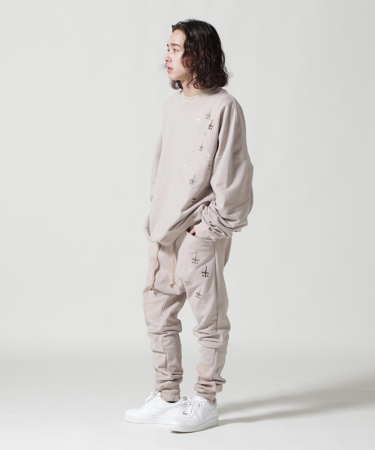 CTLS/シーティーエルエス/別注USUAL PANTS 刺繍クロス