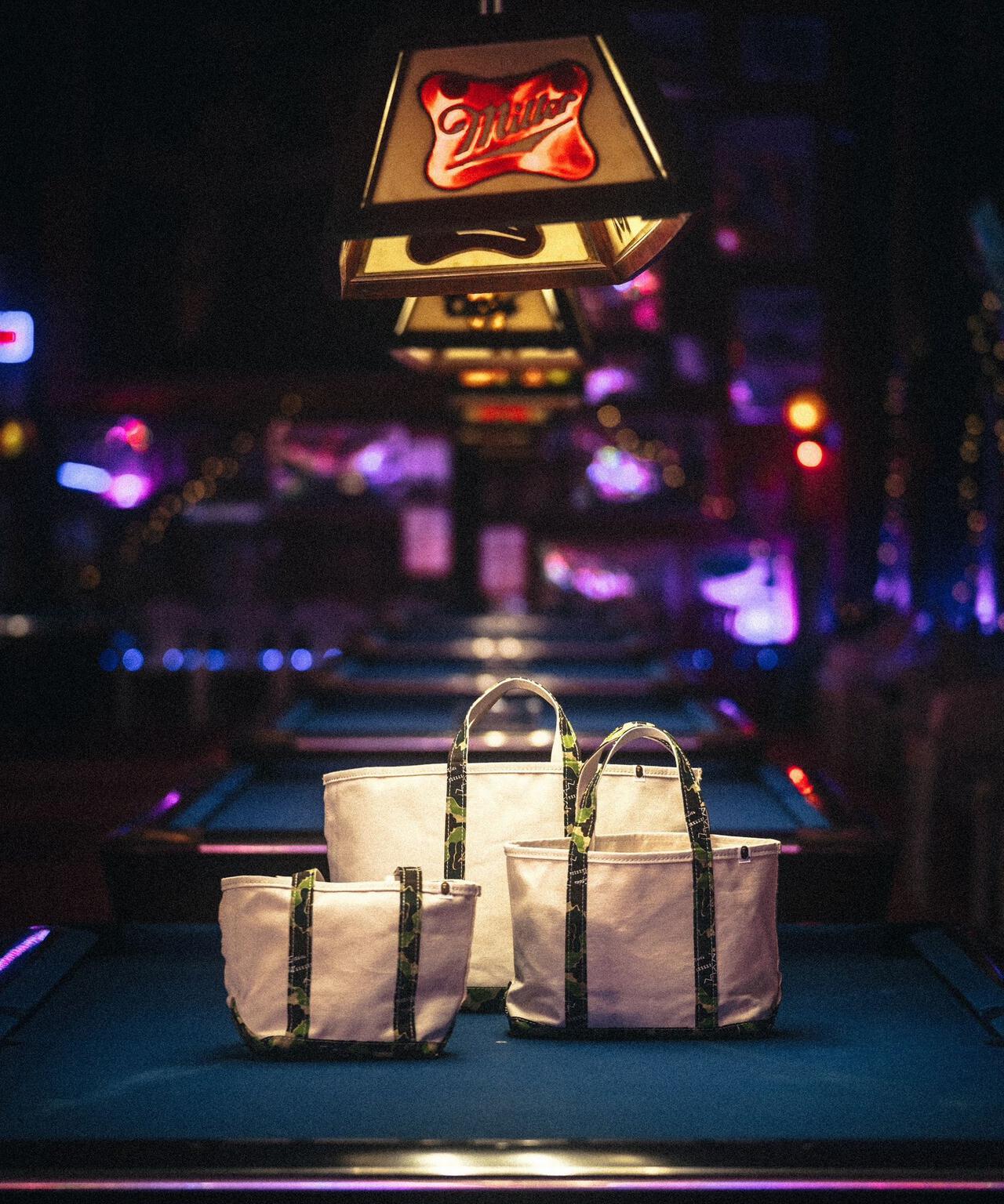 SAINT MICHAEL/セントマイケル×ア・ベイシング・エイプ/TOTE BAG/SMALL