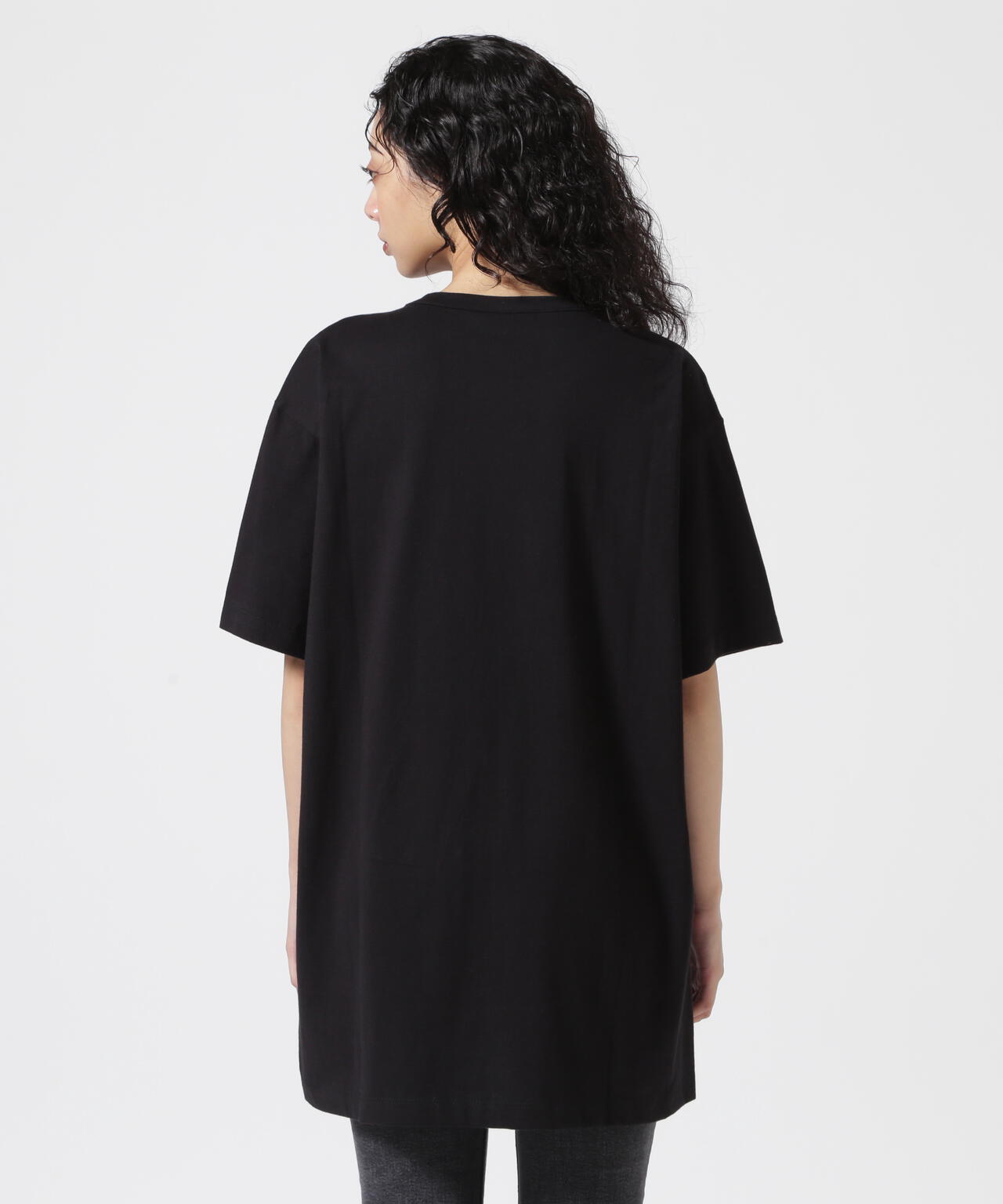 Y's/ワイズ/FEMALE PRINT ROUND NECK HALF SLEEVE TEE