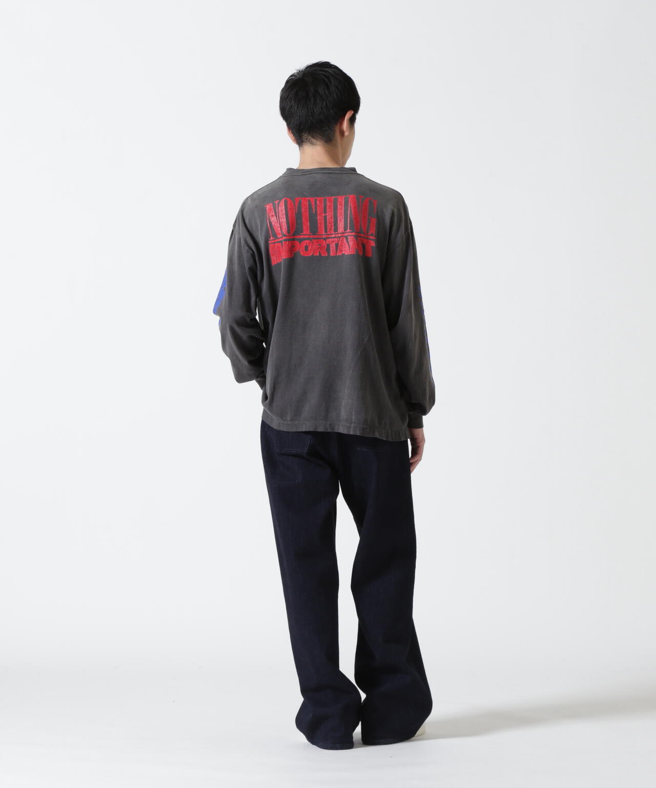 SAINT MICHAEL/セントマイケル/KK_LS TEE/NOTHING IMP/BLACK