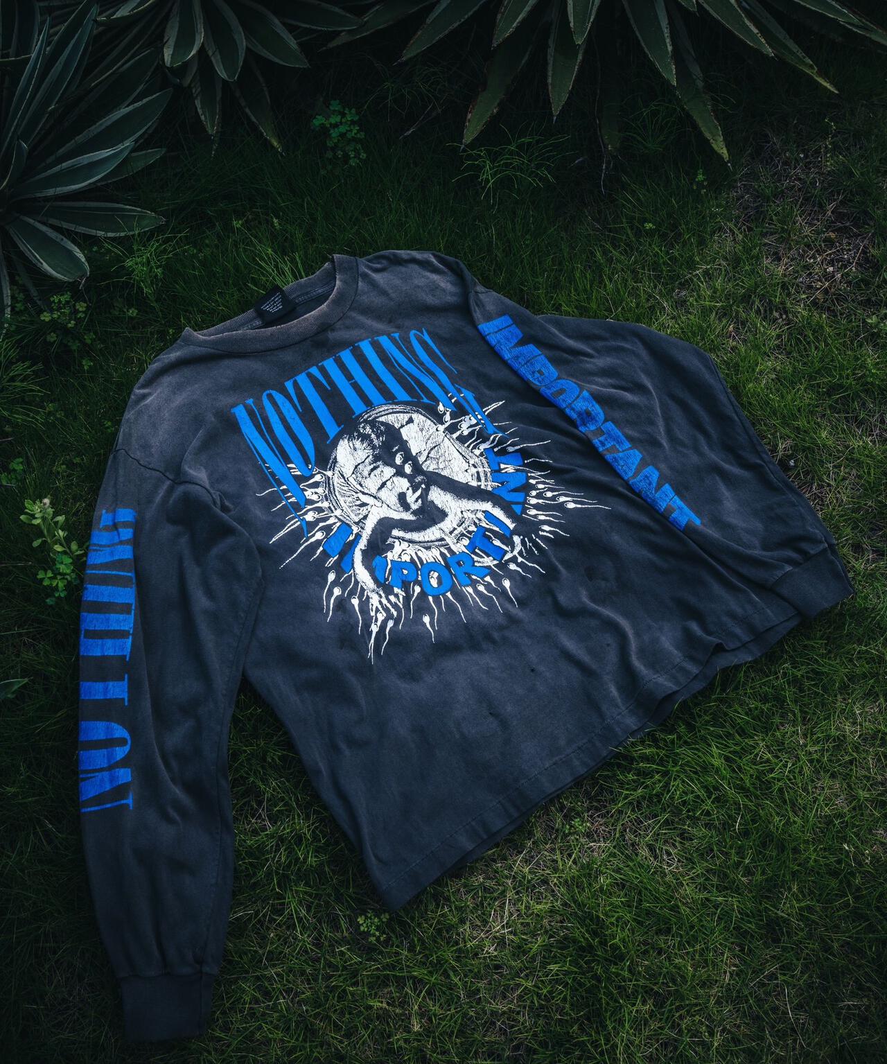 SAINT MICHAEL/セントマイケル/KK_LS TEE/NOTHING IMP/BLACK