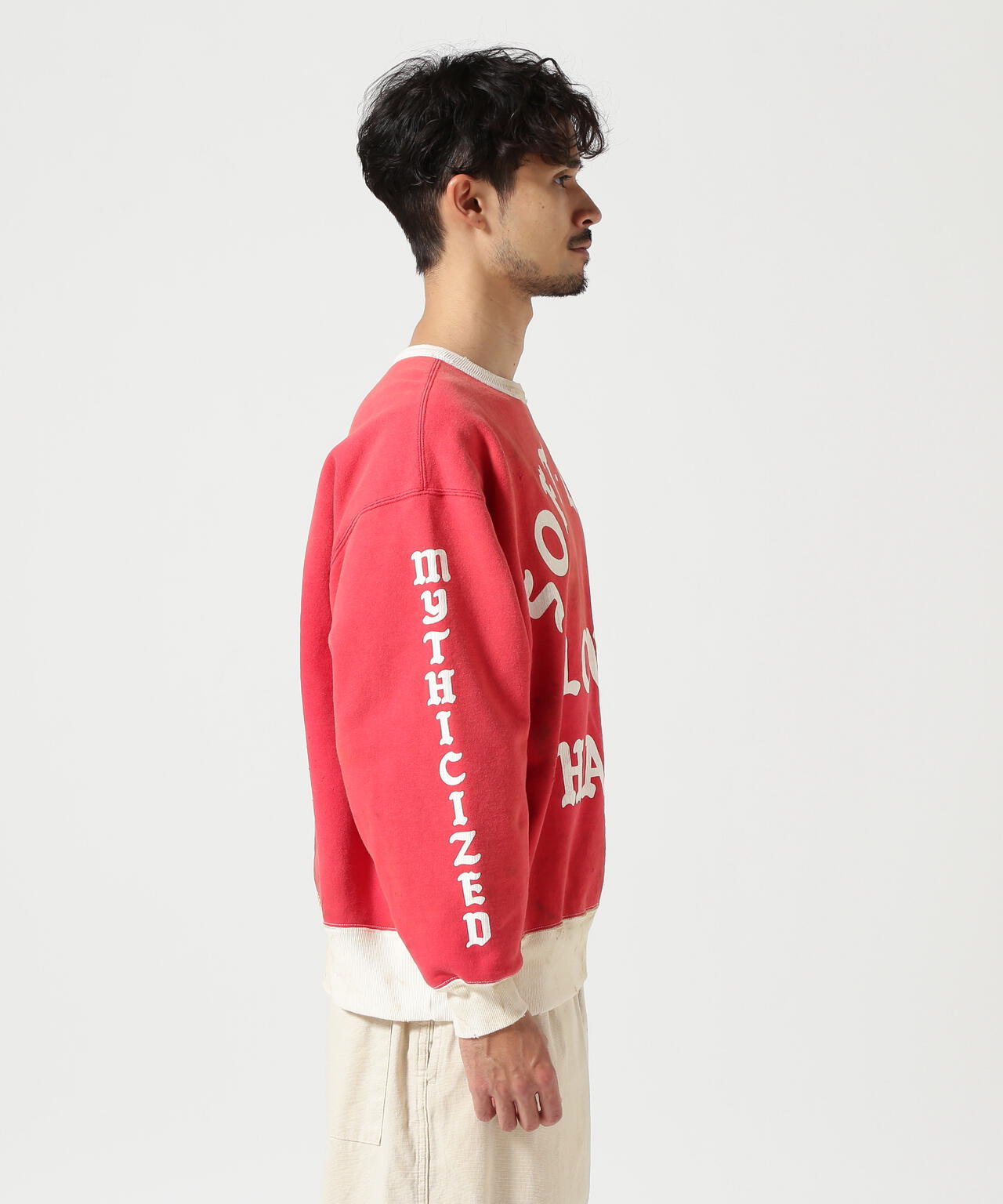 SAINT MICHAEL/セントマイケル/CREW SWEAT/SOFT LOVE/RED