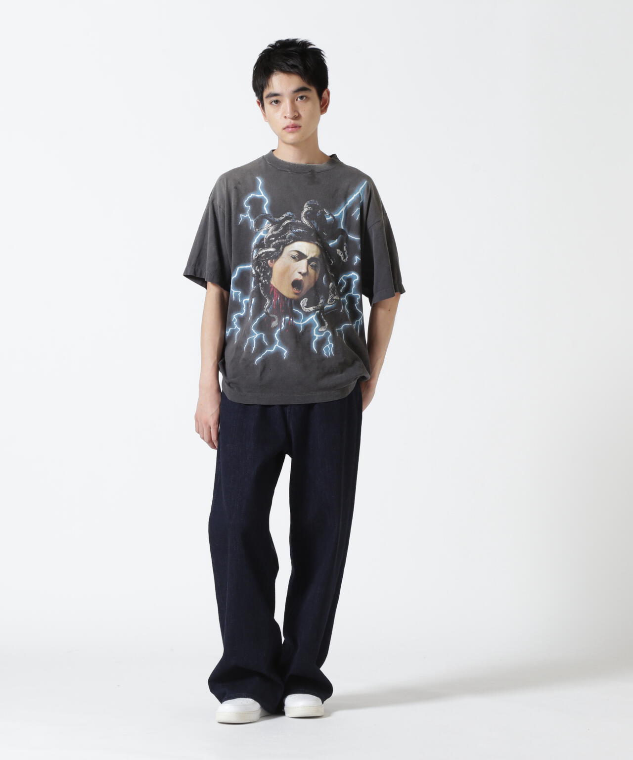 SAINT MICHAEL/セントマイケル/SS TEE/MEDUSA/BLACK